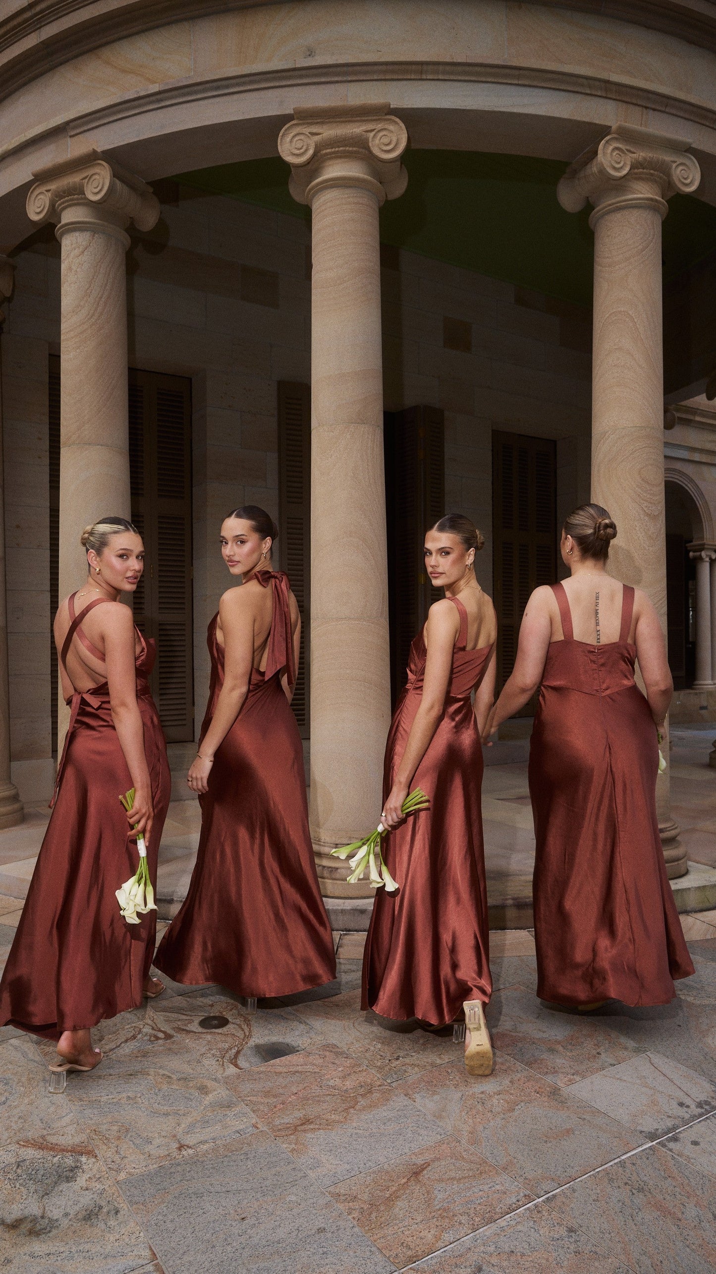 Sofia Maxi Dress - Rust