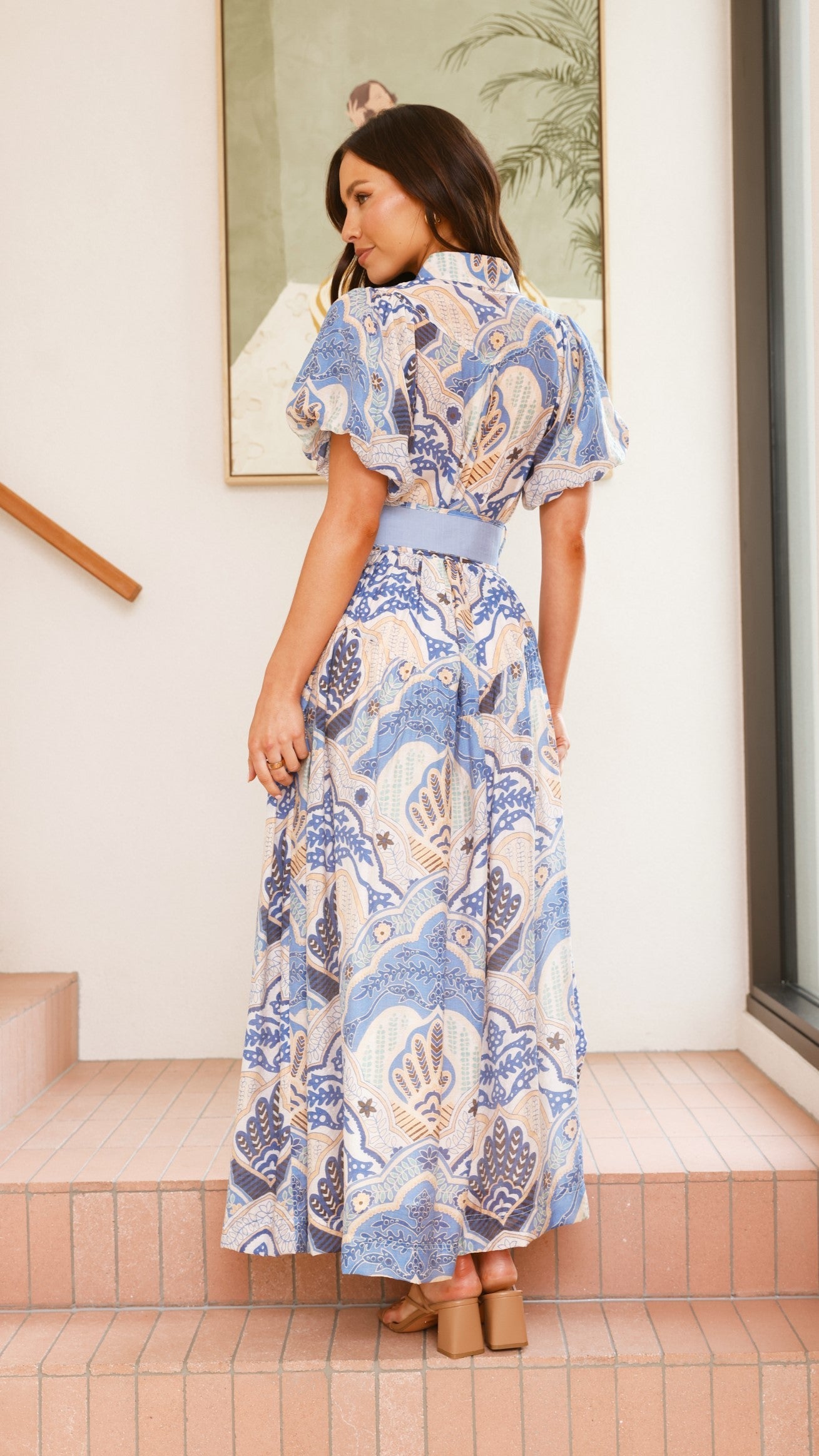Olivie Maxi Dress - Harper Blue