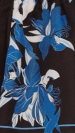 Michelle Mini Dress - Black / Blue