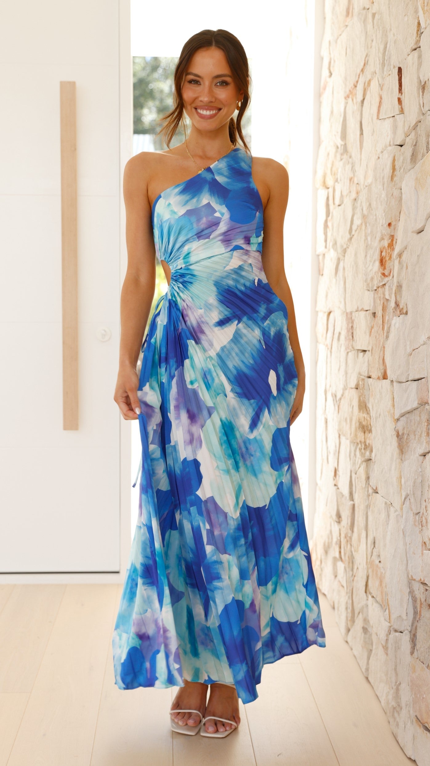 Laken Maxi Dress - Blue Floral