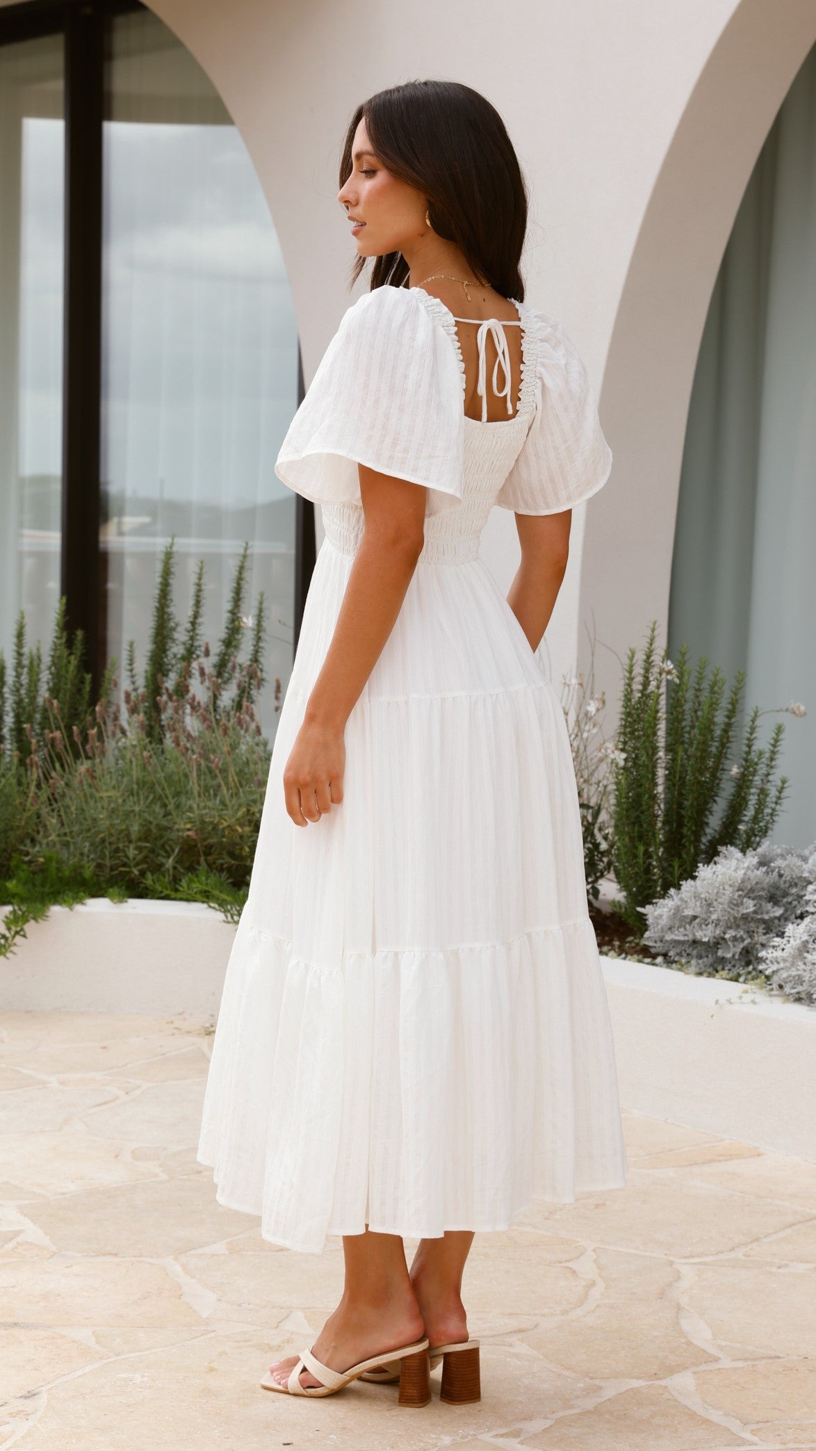 Lainey Midi Dress - White