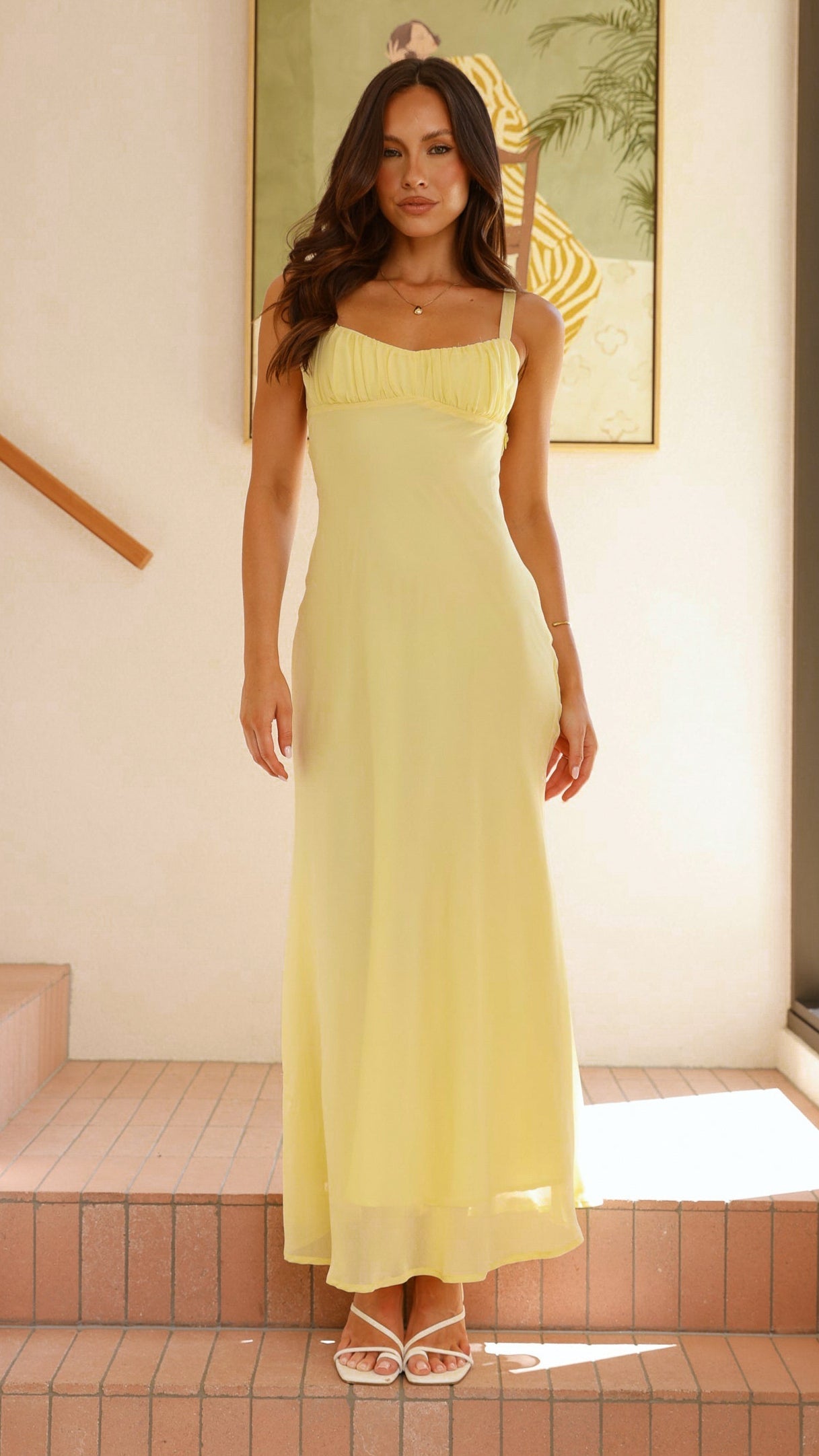 Margo Midi Dress - Yellow