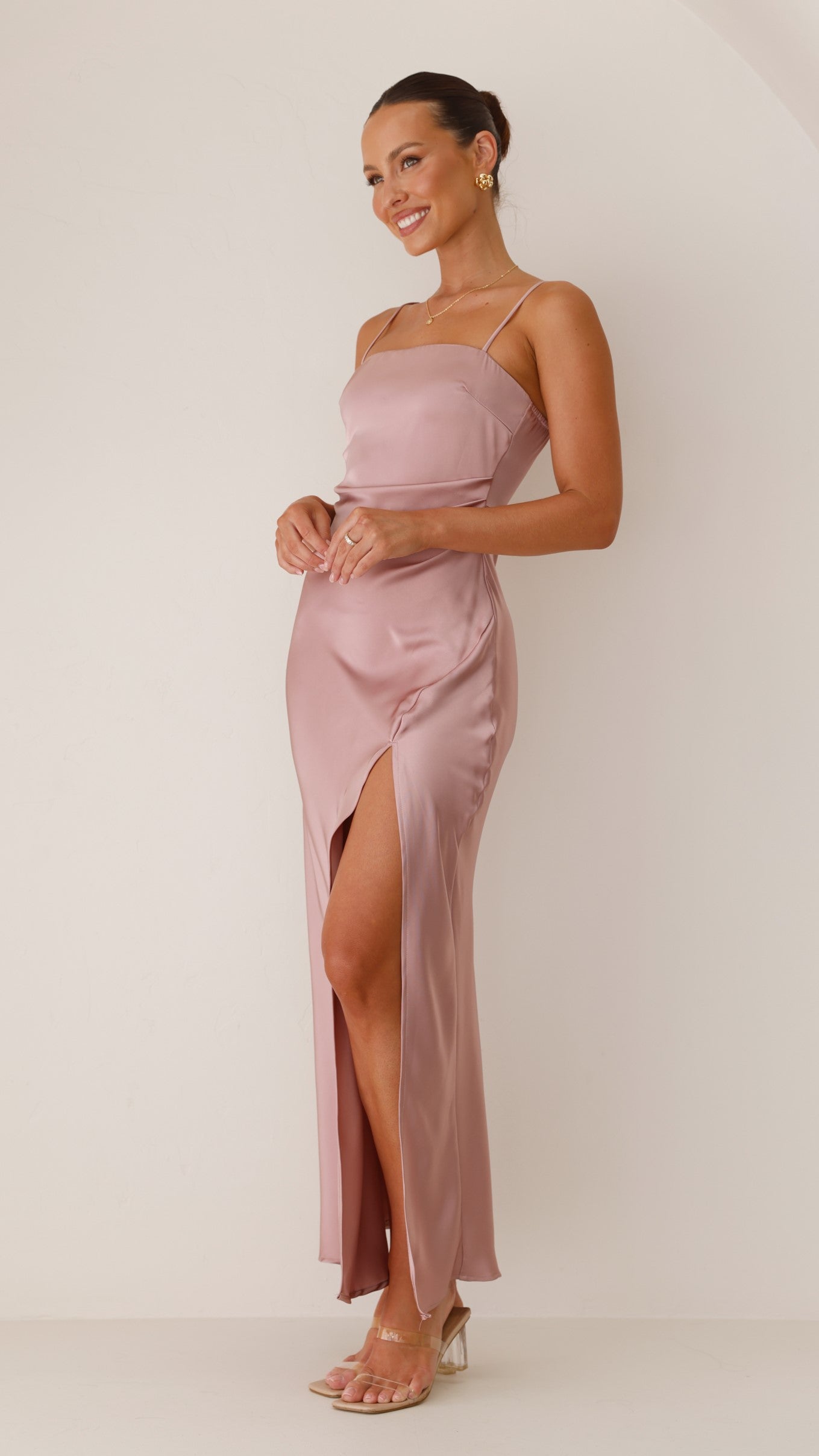 Ilana Maxi Dress - Dusty Pink