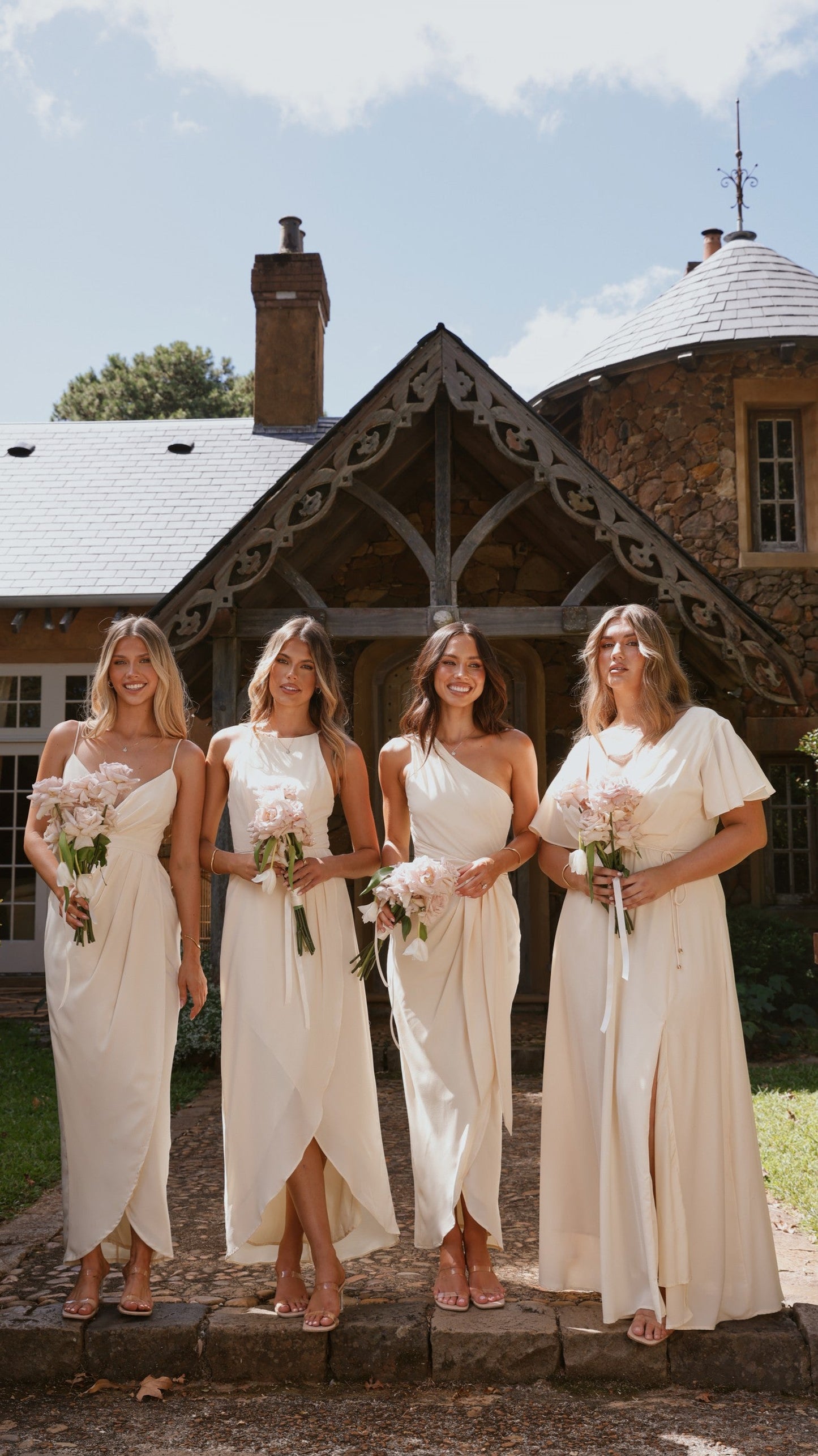 Clara One Shoulder Maxi Dress - Yellow