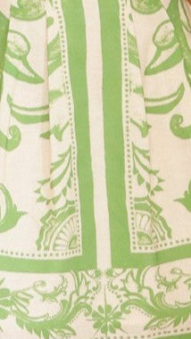 Maegan Mini Dress - Sage / Cream