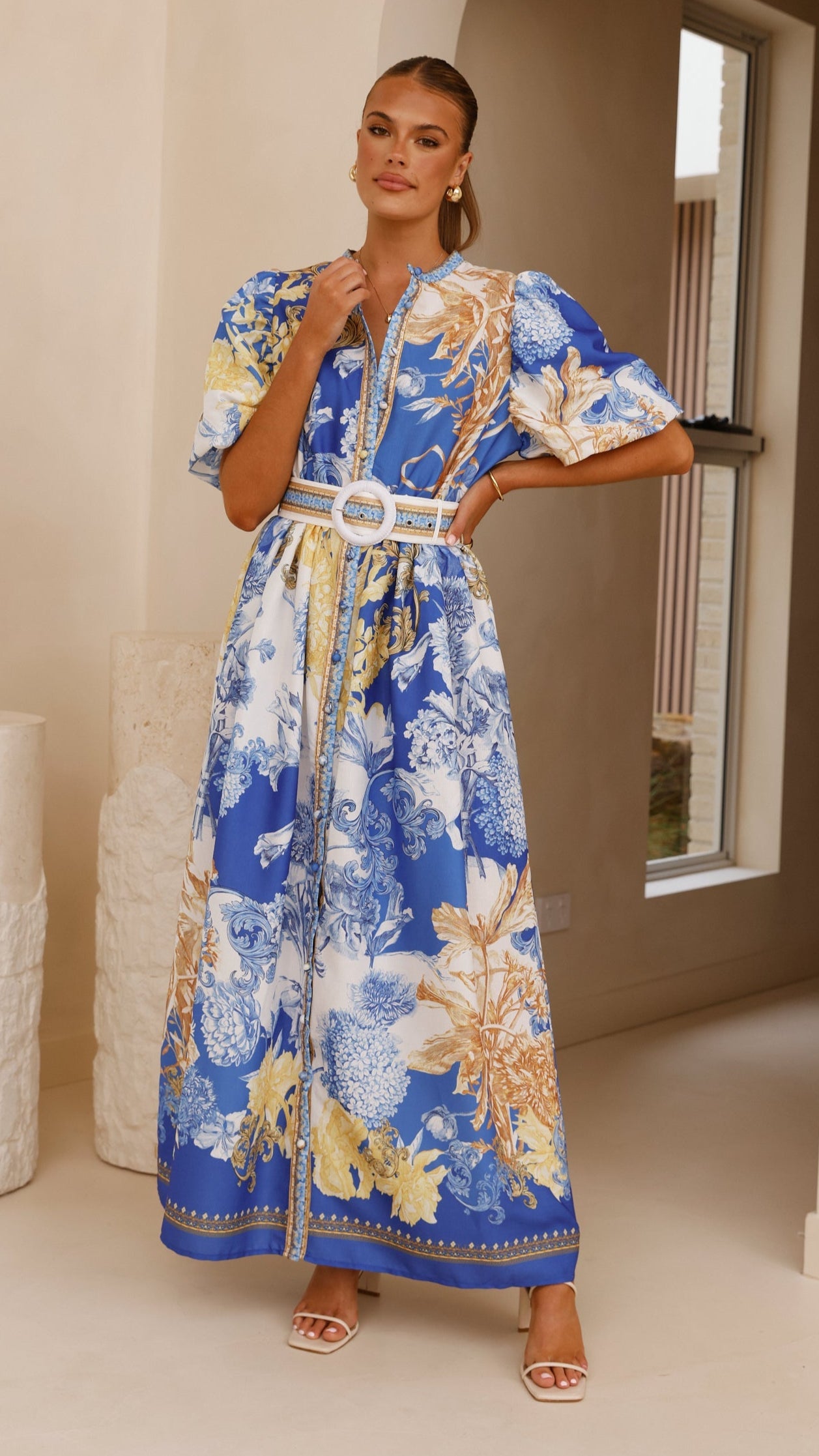 Vania Maxi Dress - Blue Doll