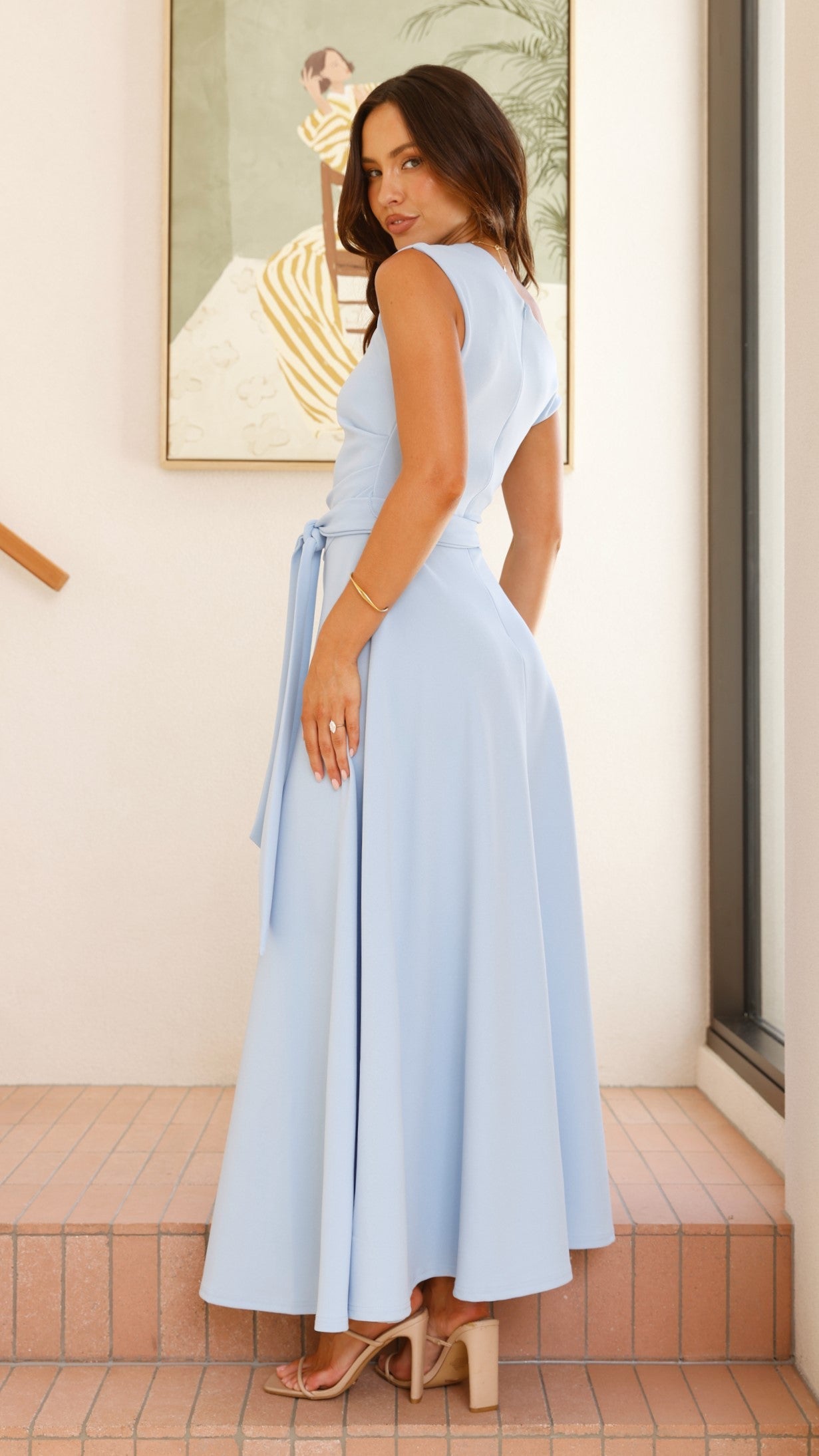 Gemma Maxi Dress - Baby Blue