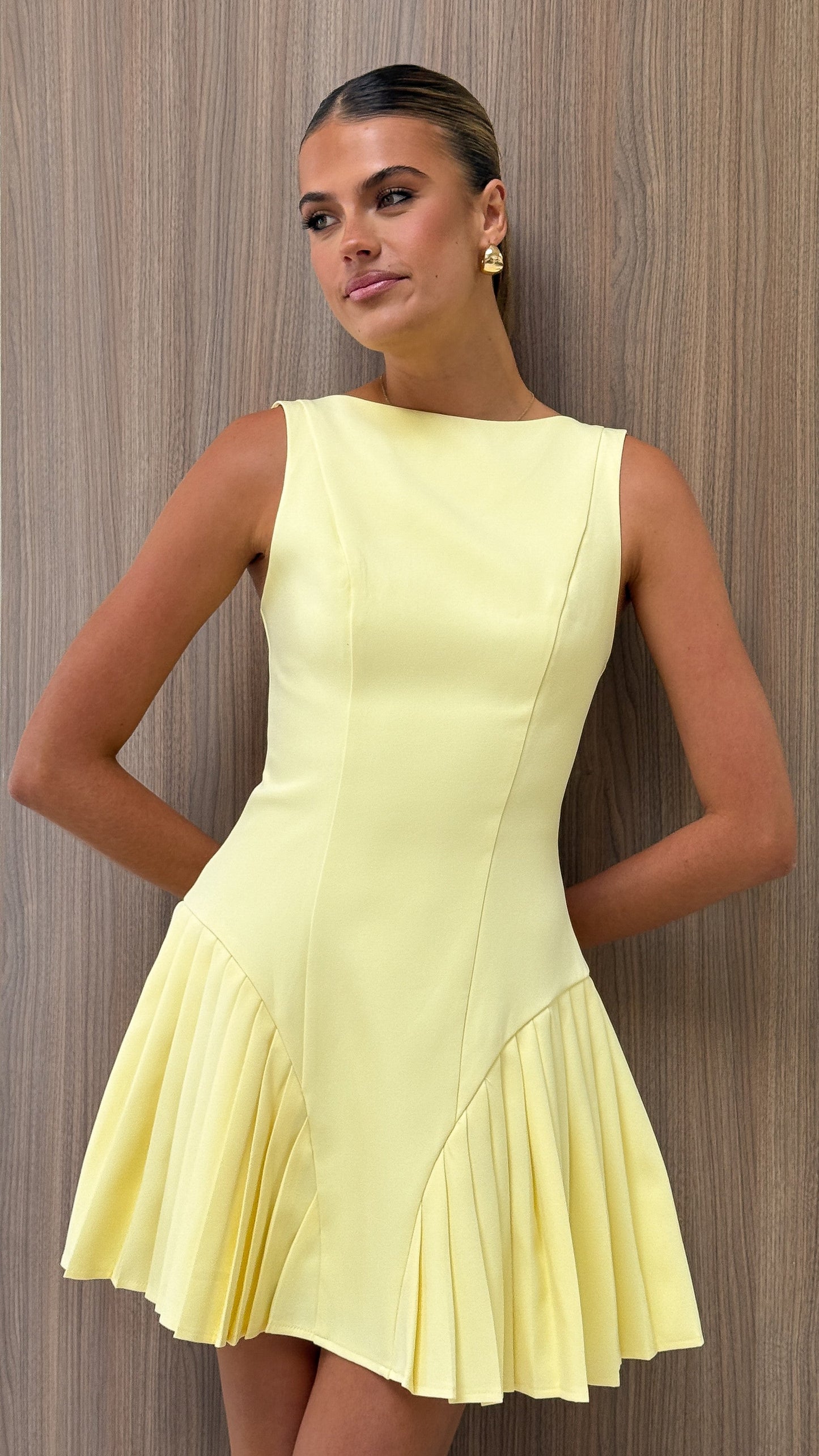 Yesim Mini Dress - Yellow