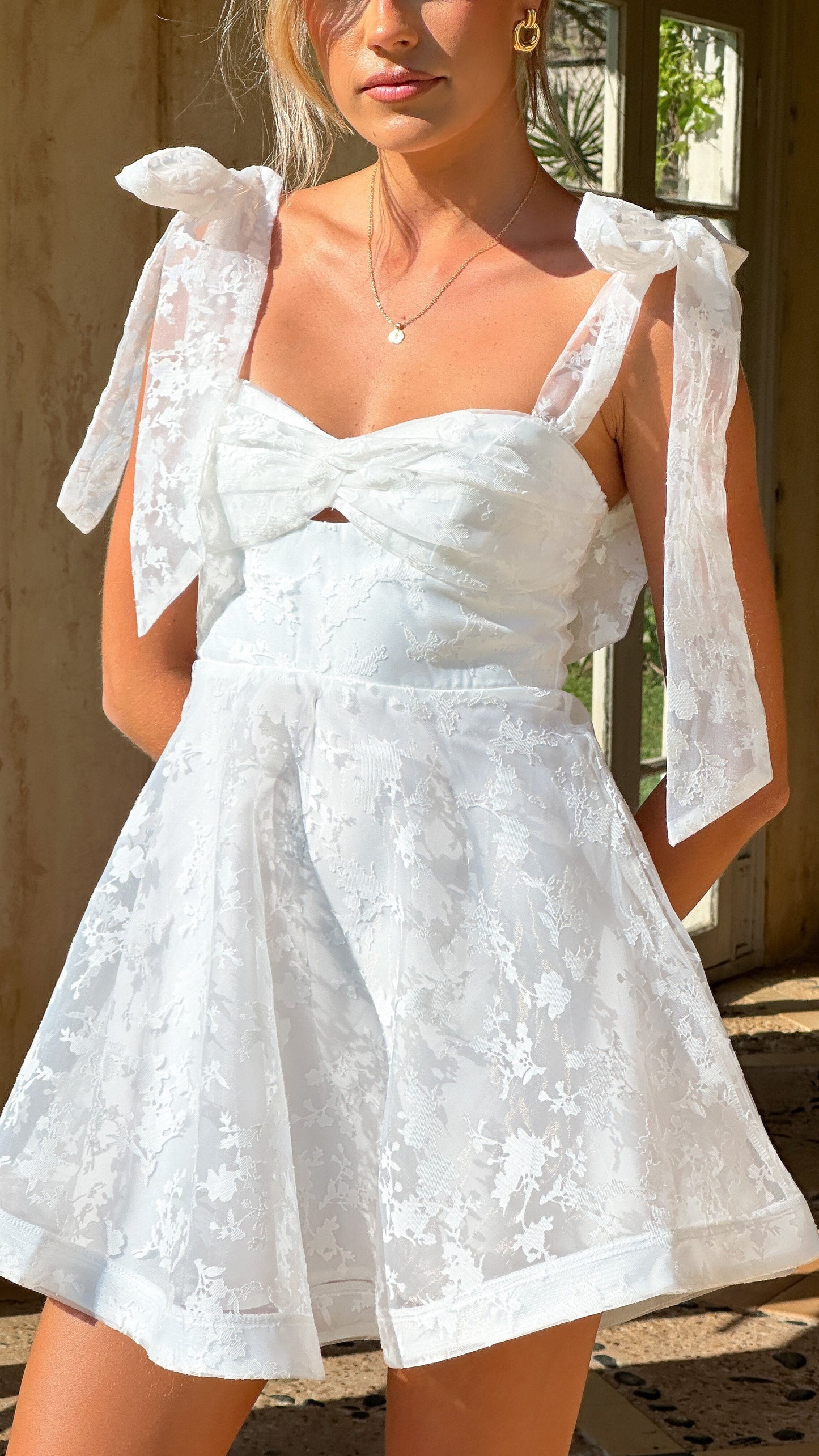 Karis Mini Dress - White