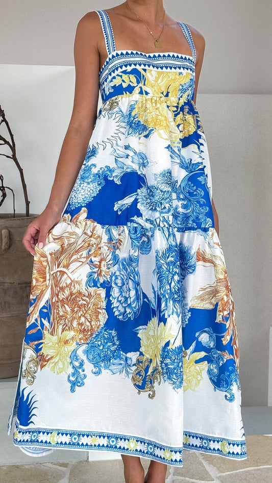 Saleema Maxi Dress - Blue Doll