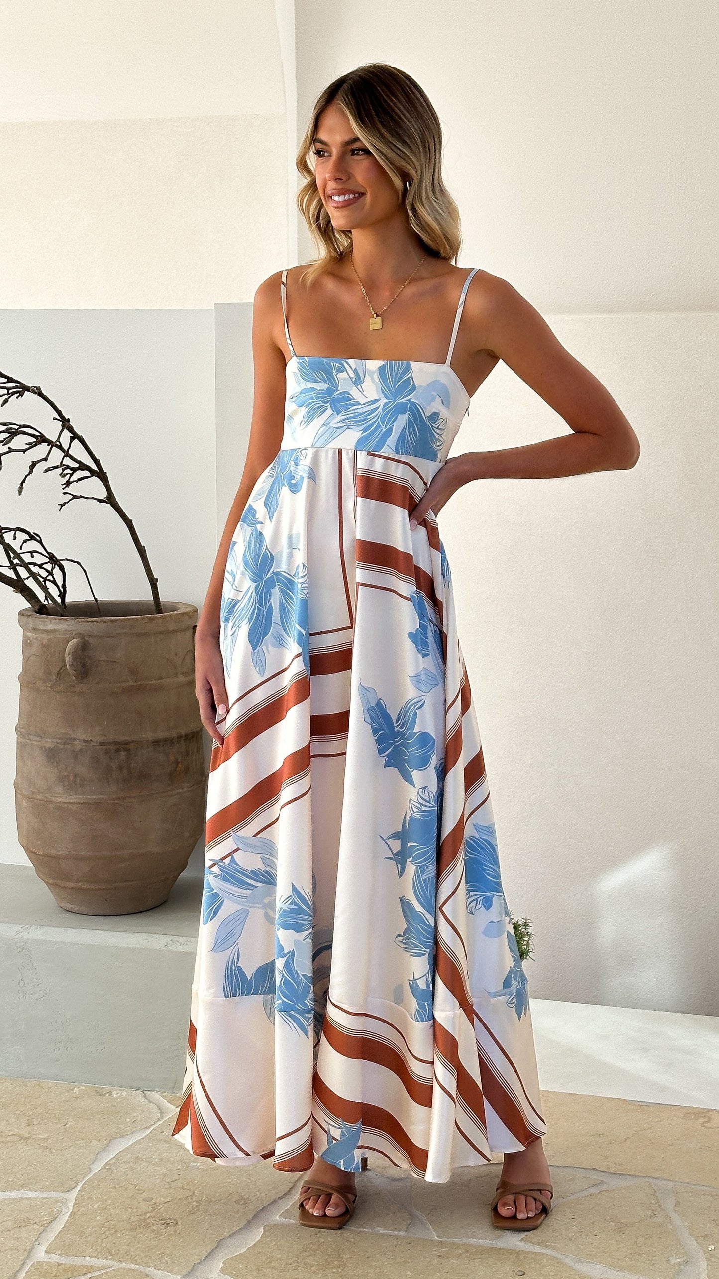 Kaethe Maxi Dress - Amore Print