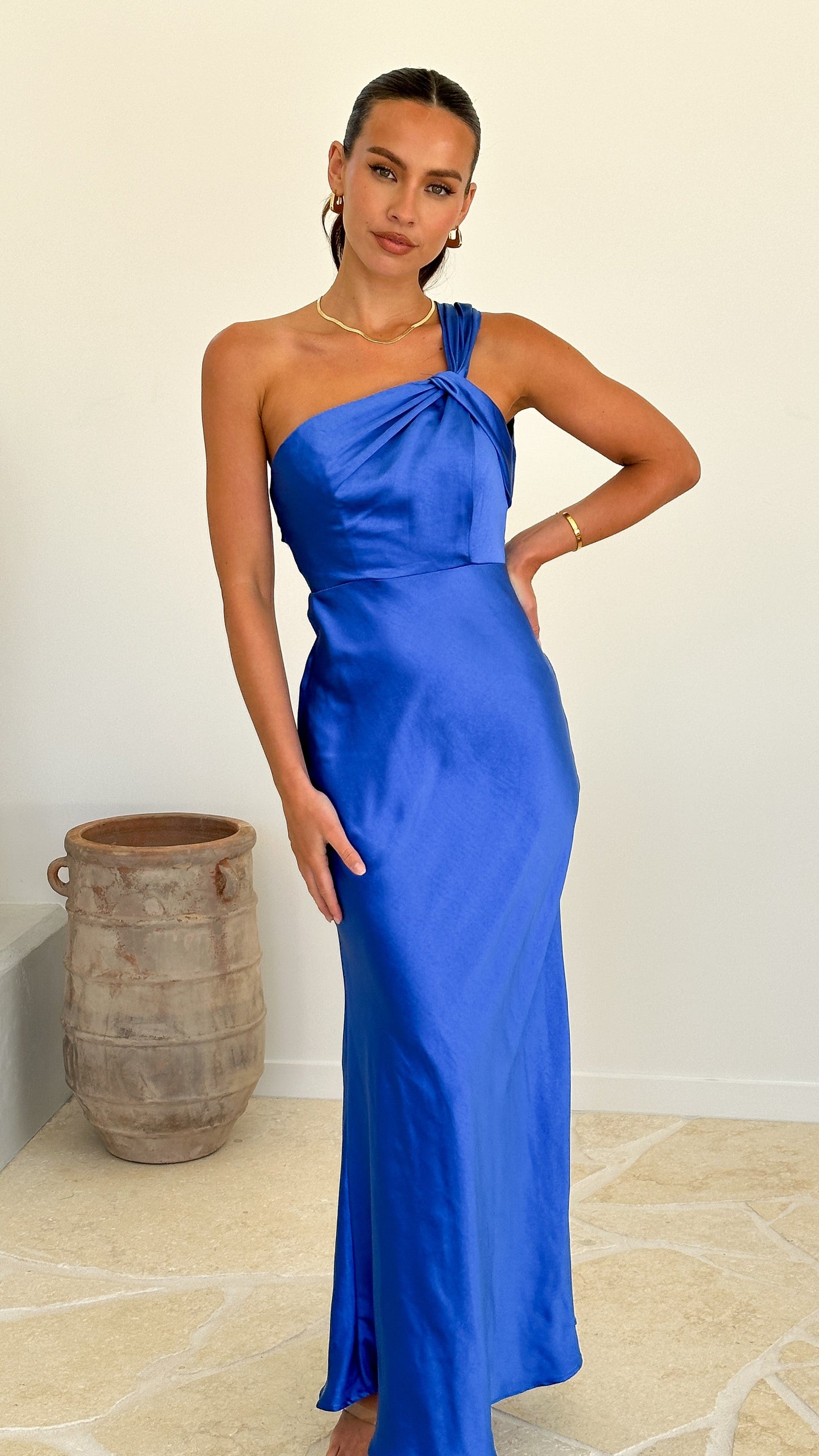 Leah Maxi Dress - Cobalt Blue