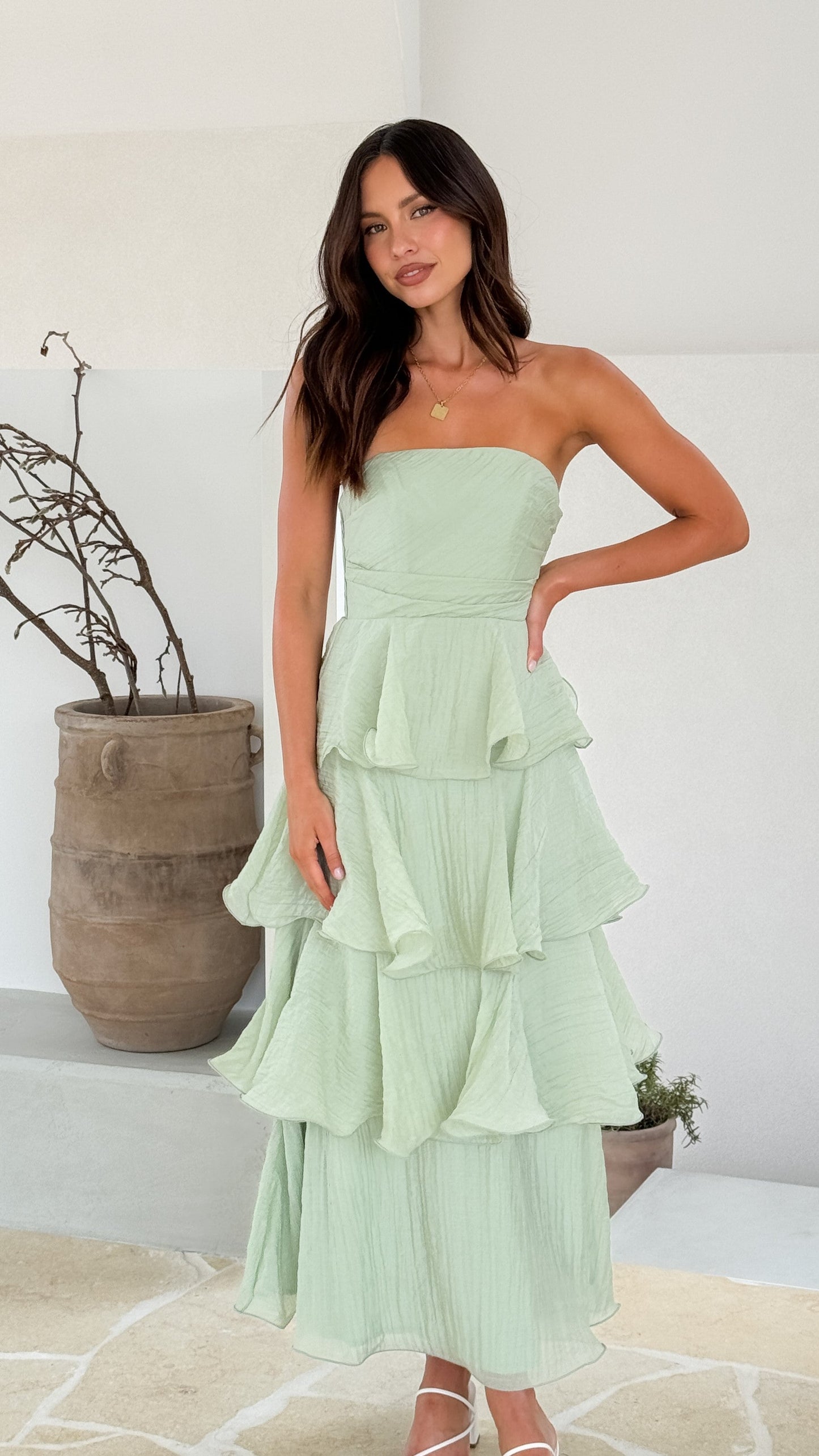 Lanica Maxi Dress - Sage