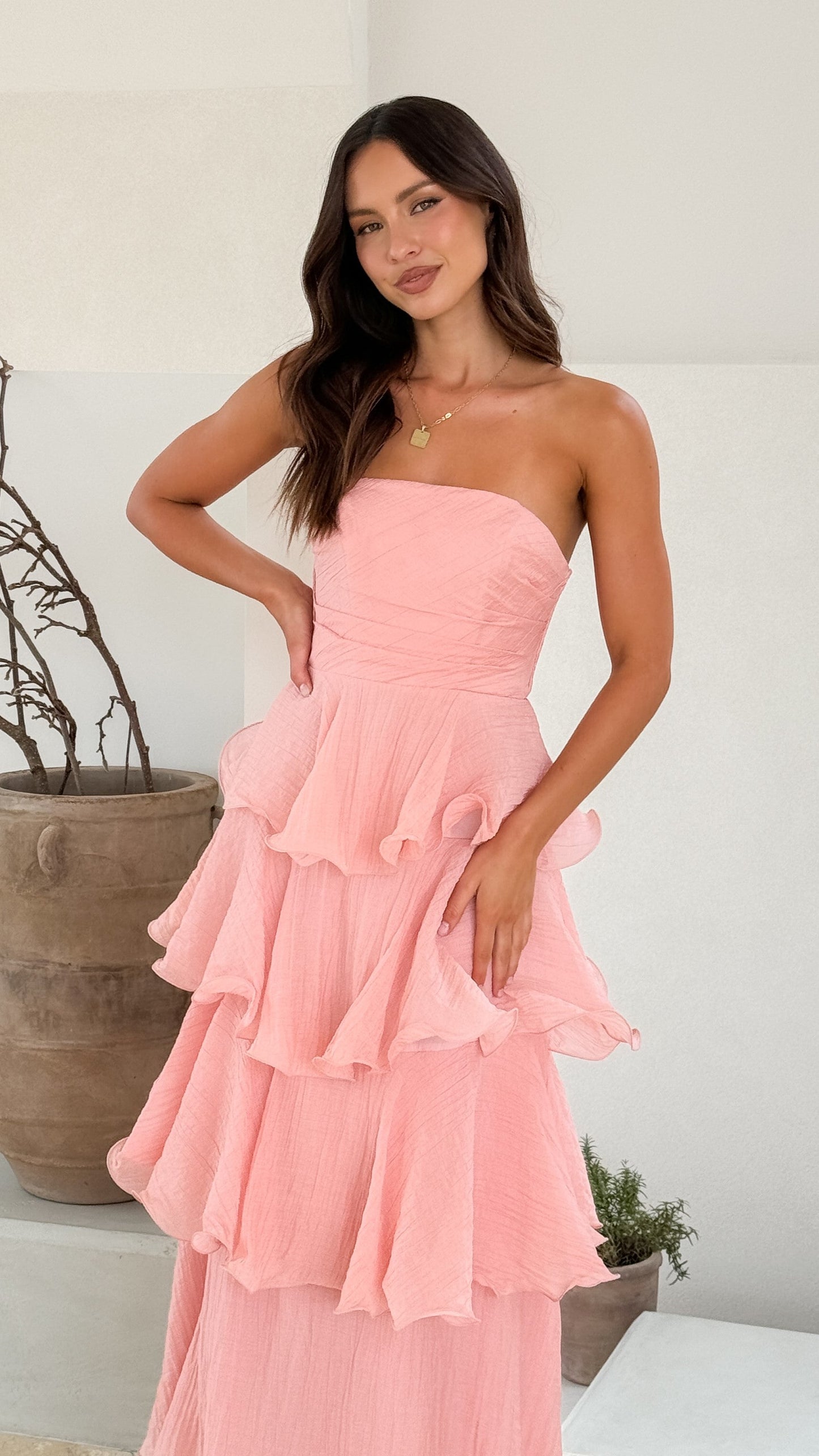 Lanica Maxi Dress - Pink