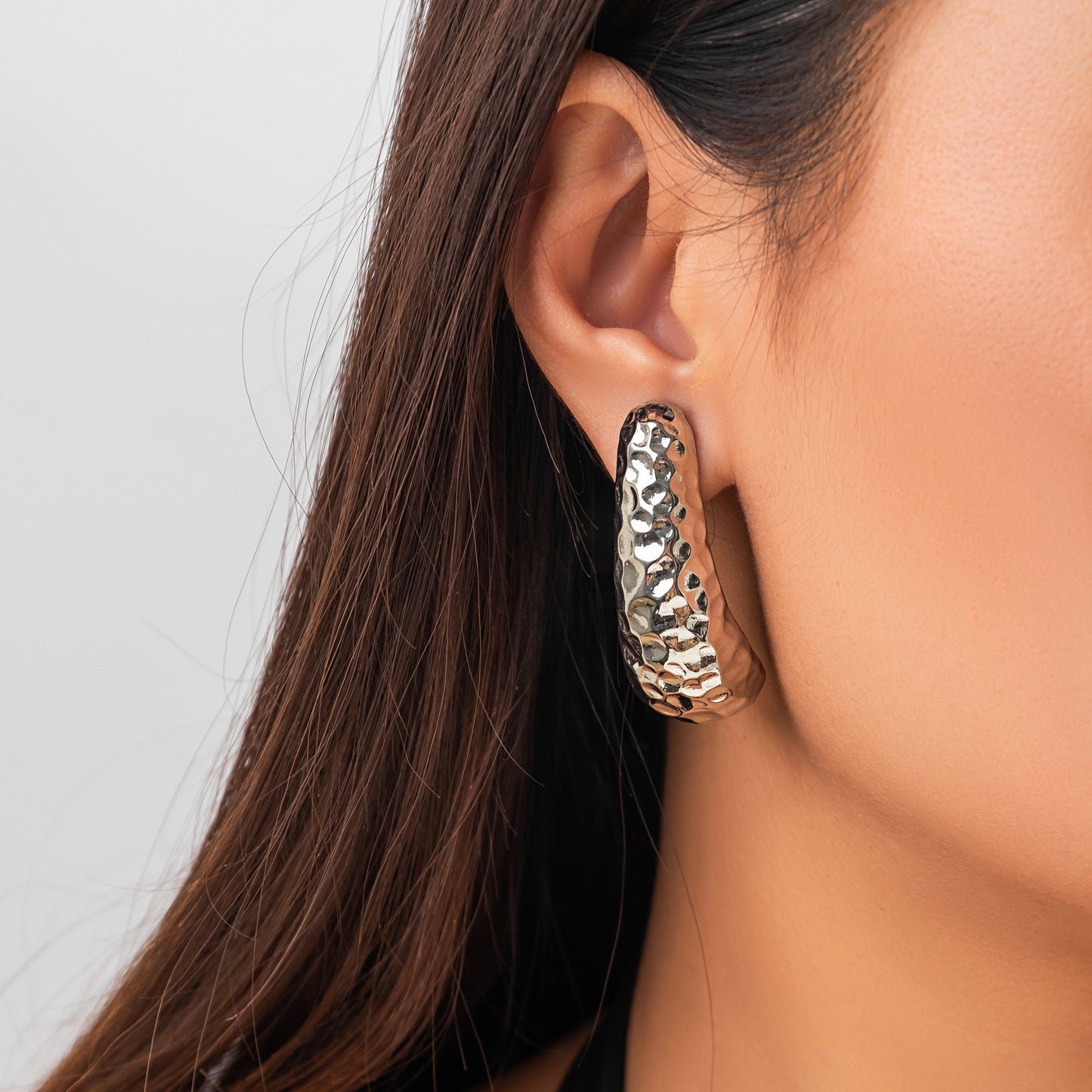 Geometric Gold Silver Tone Dangle Earrings