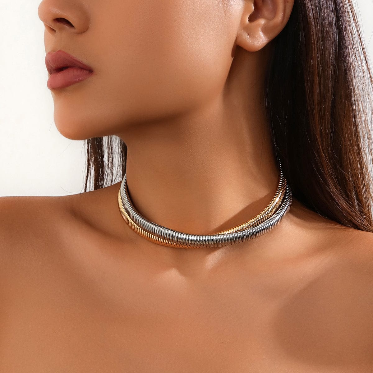 Geometric Intermeshing Collar Choker