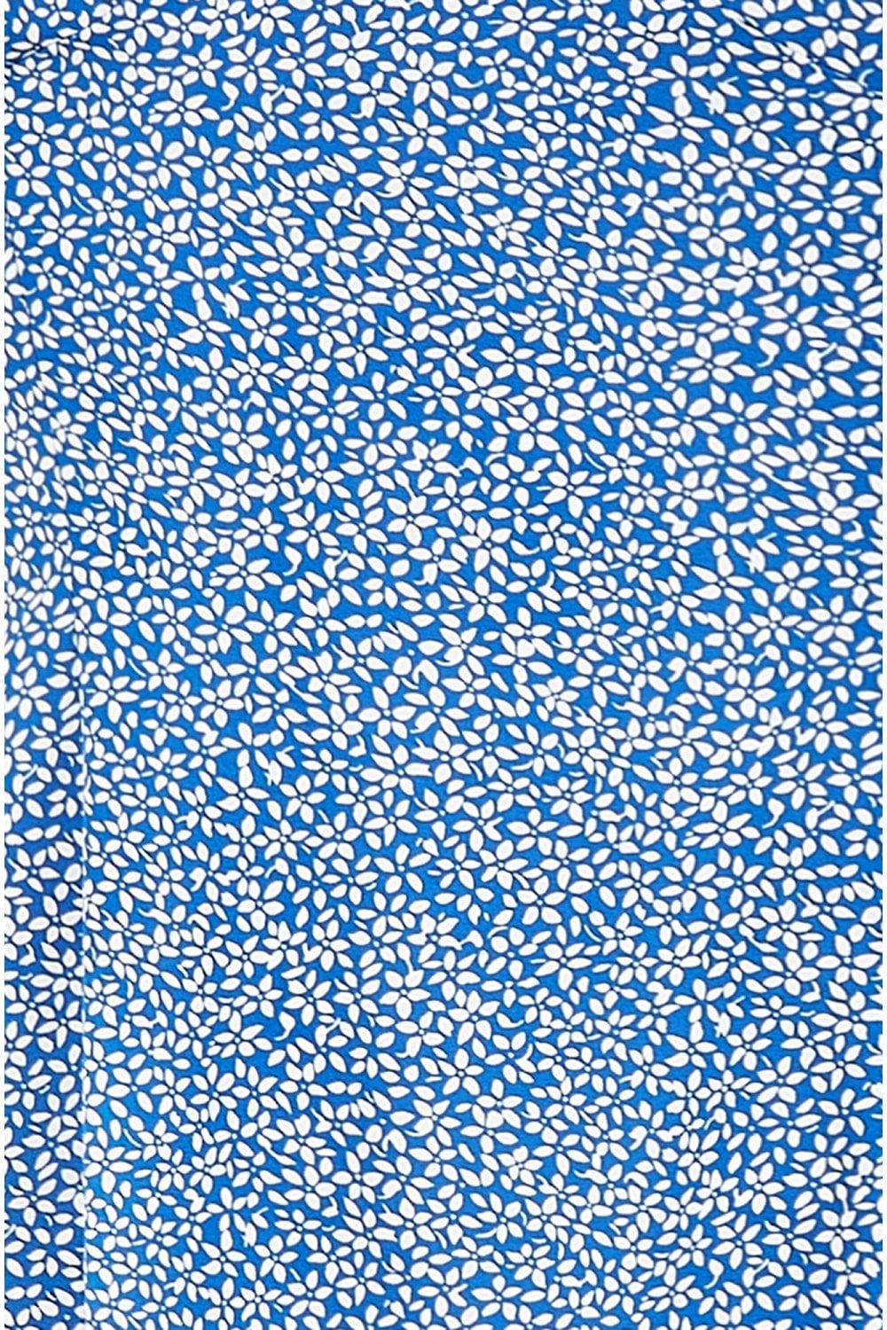 Mela Blue Ditsy Print Midi Dress With Side Split