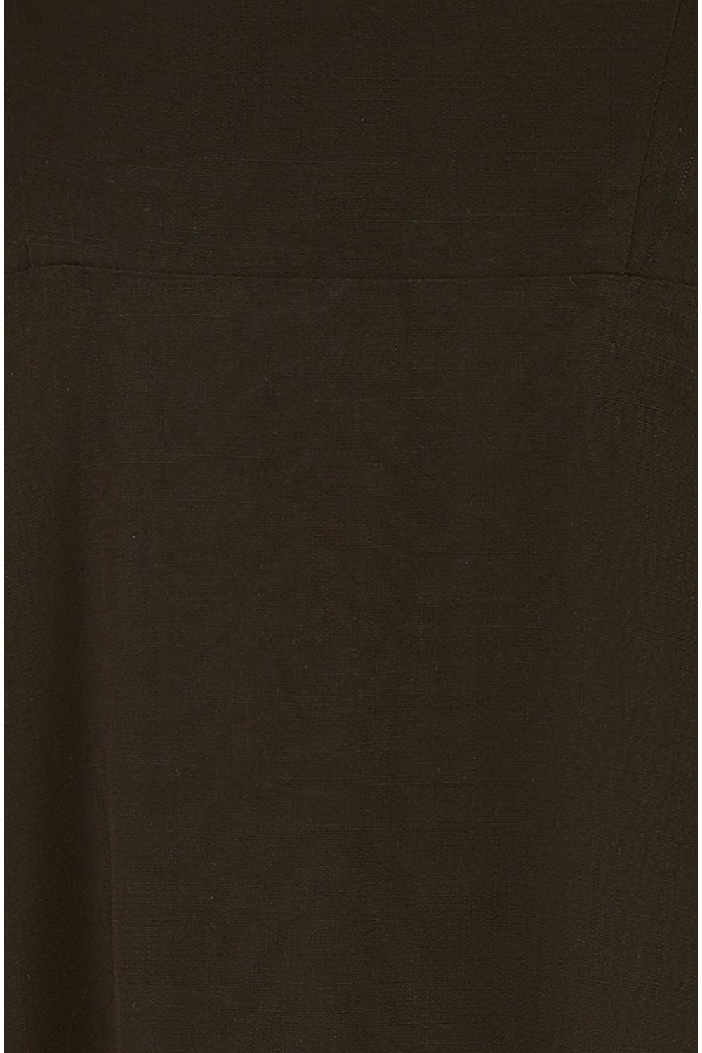 Yumi Black Viscose Tie Back Midi Sun Dress
