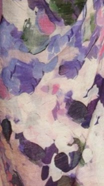 Jemma Long Sleeve Mini Dress - Purple Abstract