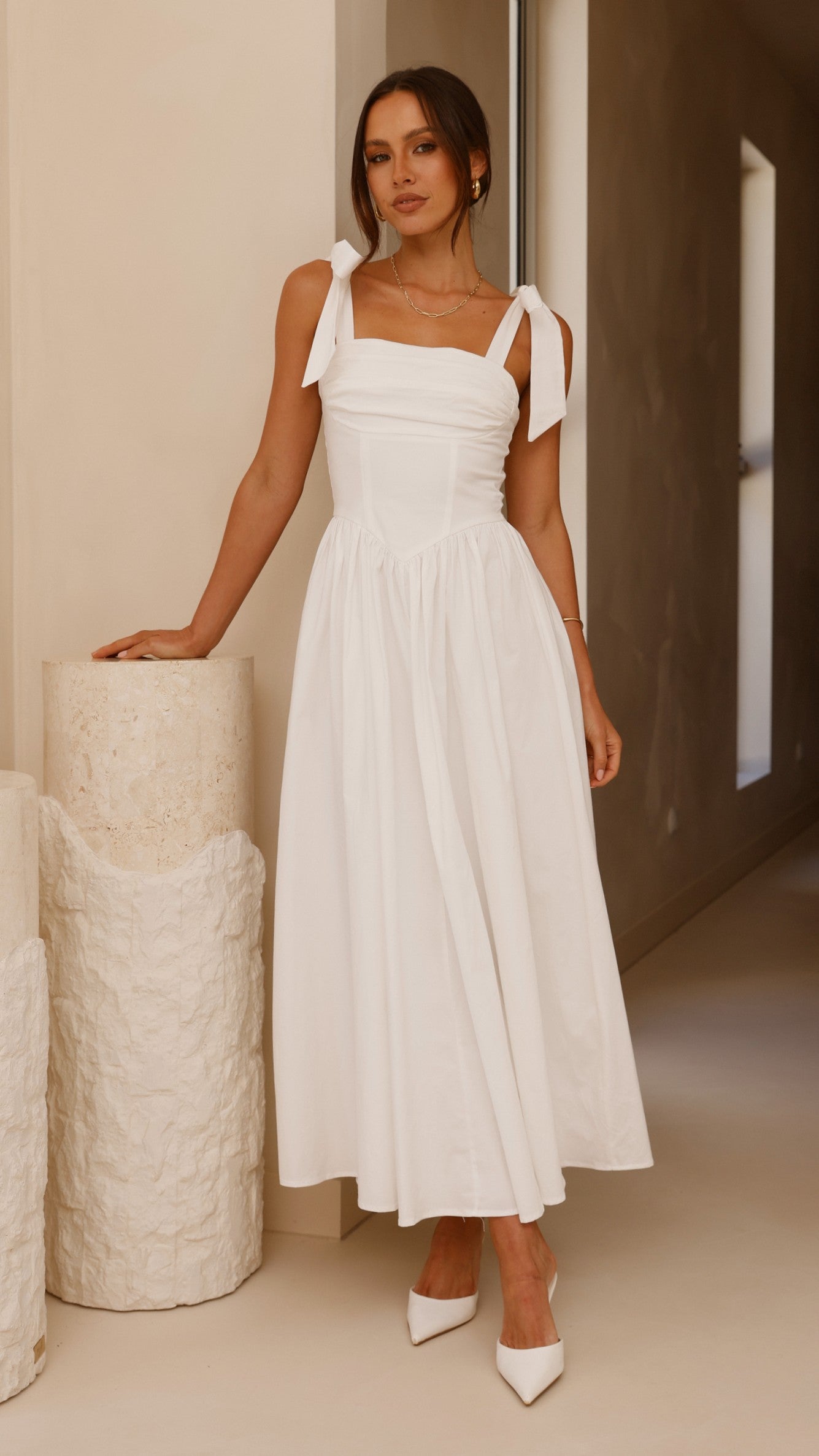 Haisley Maxi Dress - White