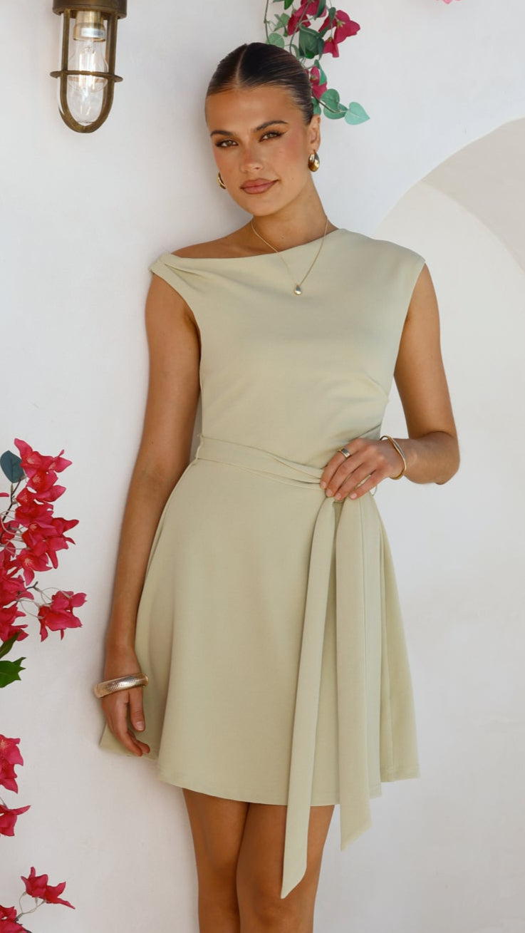 Gem Mini Dress - Sage
