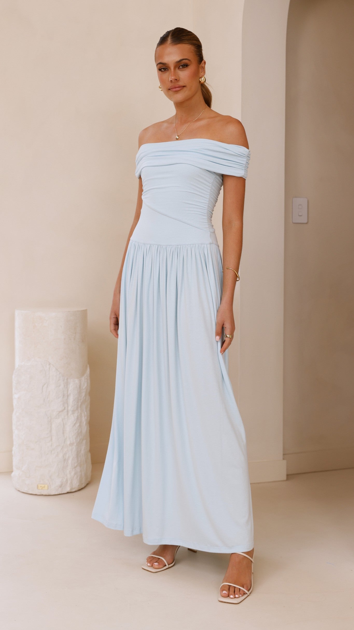 Manalla Maxi Dress - Sky Blue