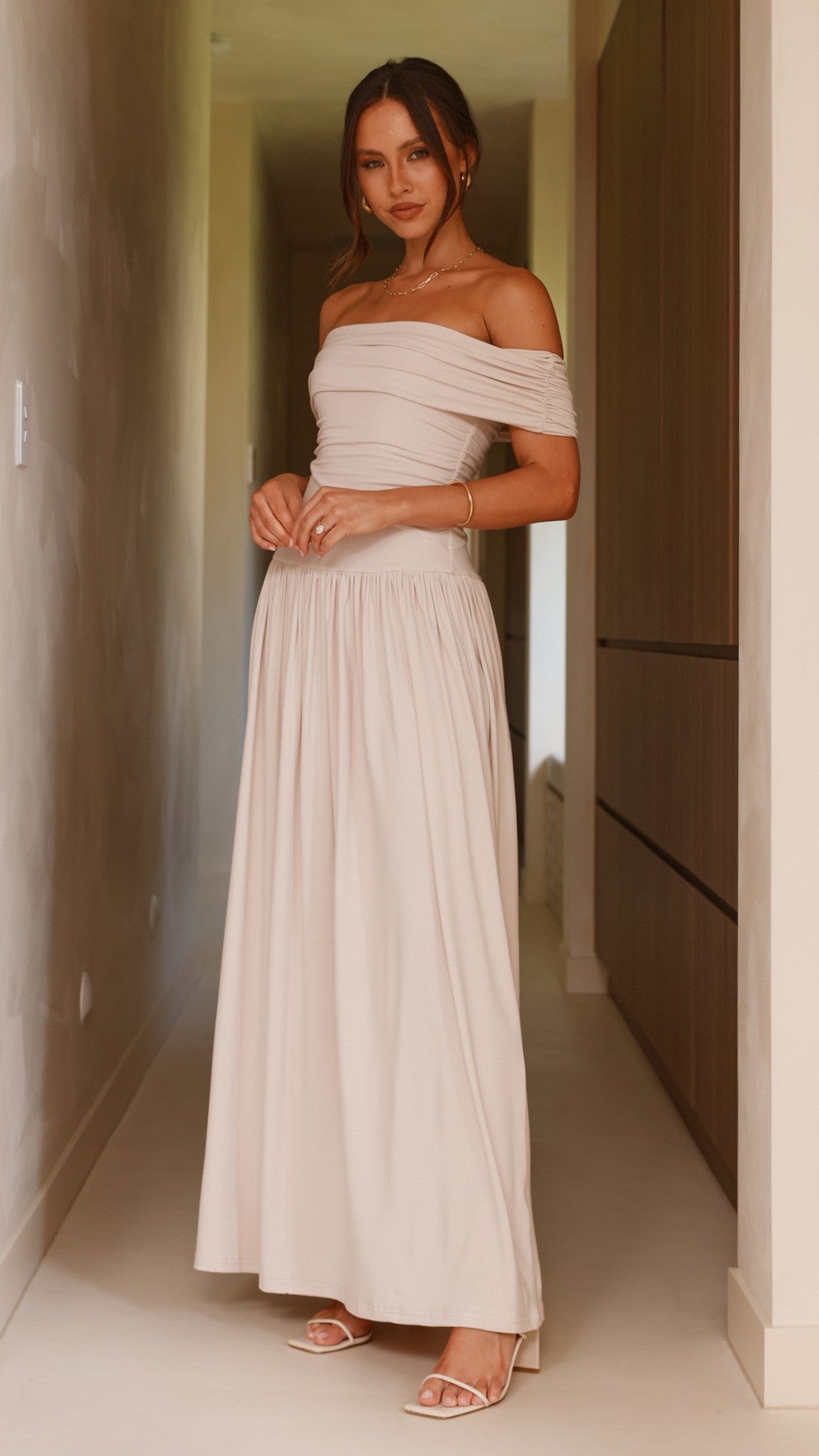 Manalla Maxi Dress - Stone
