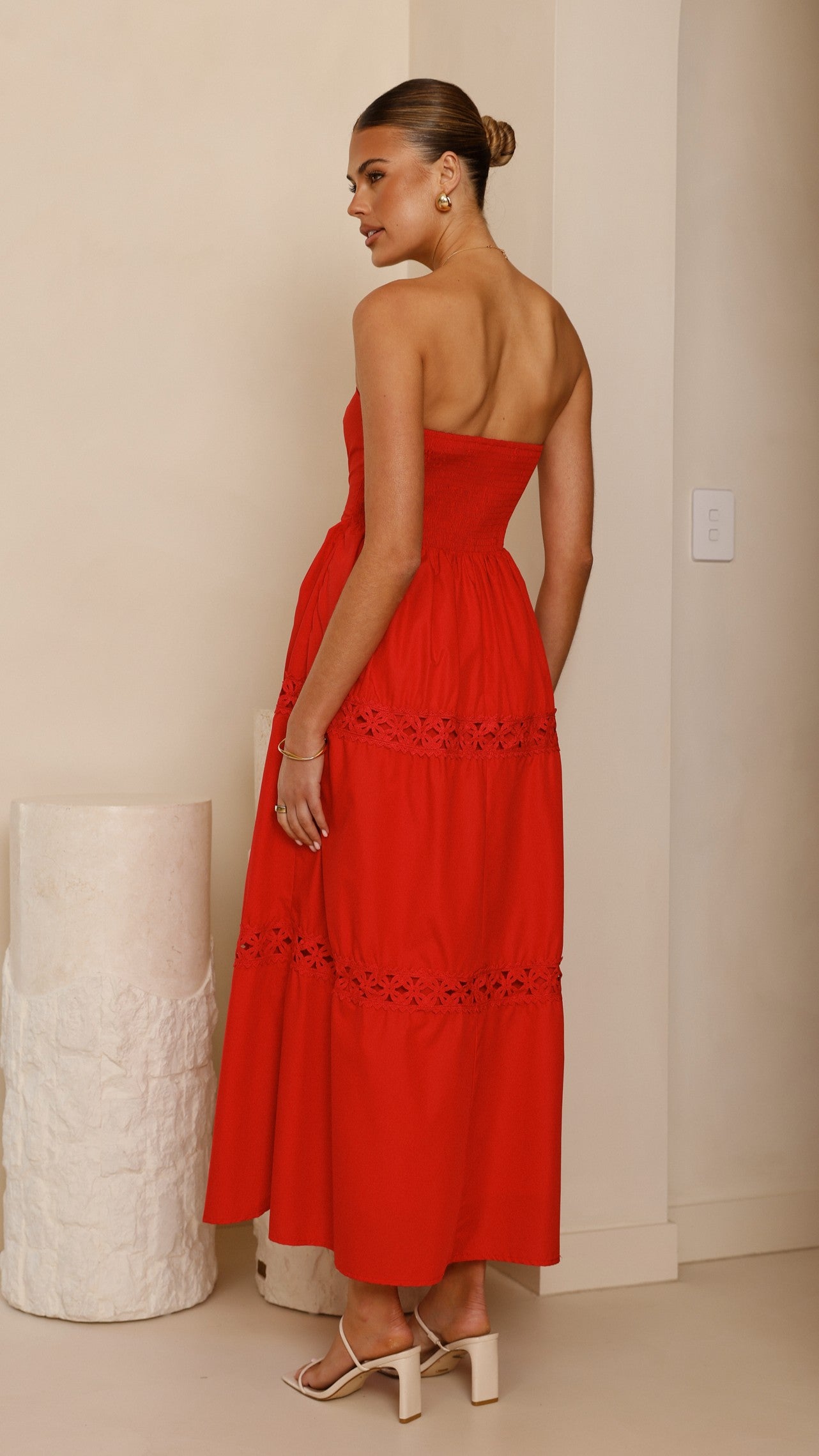 Silene Maxi Dress - Red