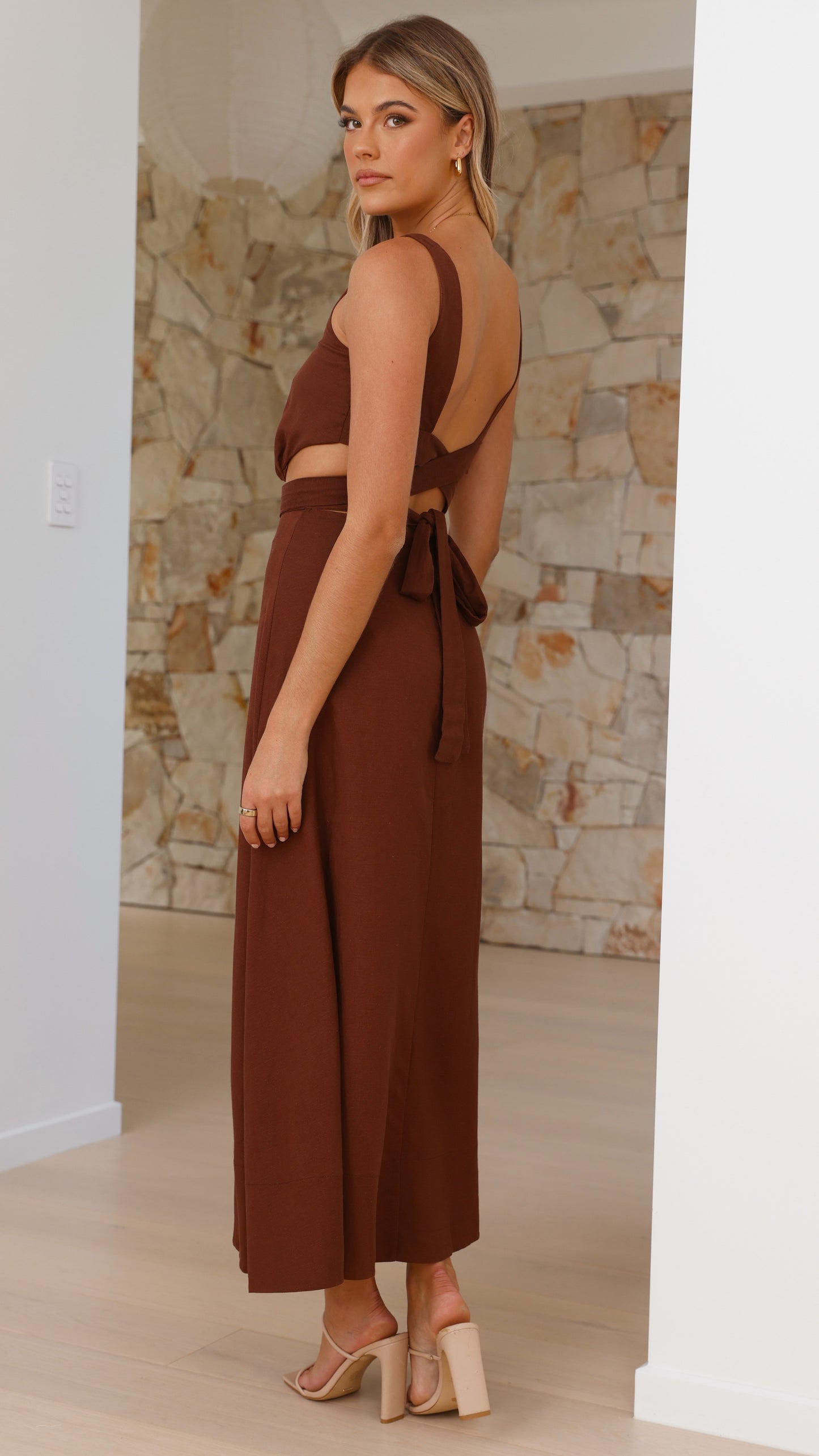 Kimberley Maxi Dress - Chocolate
