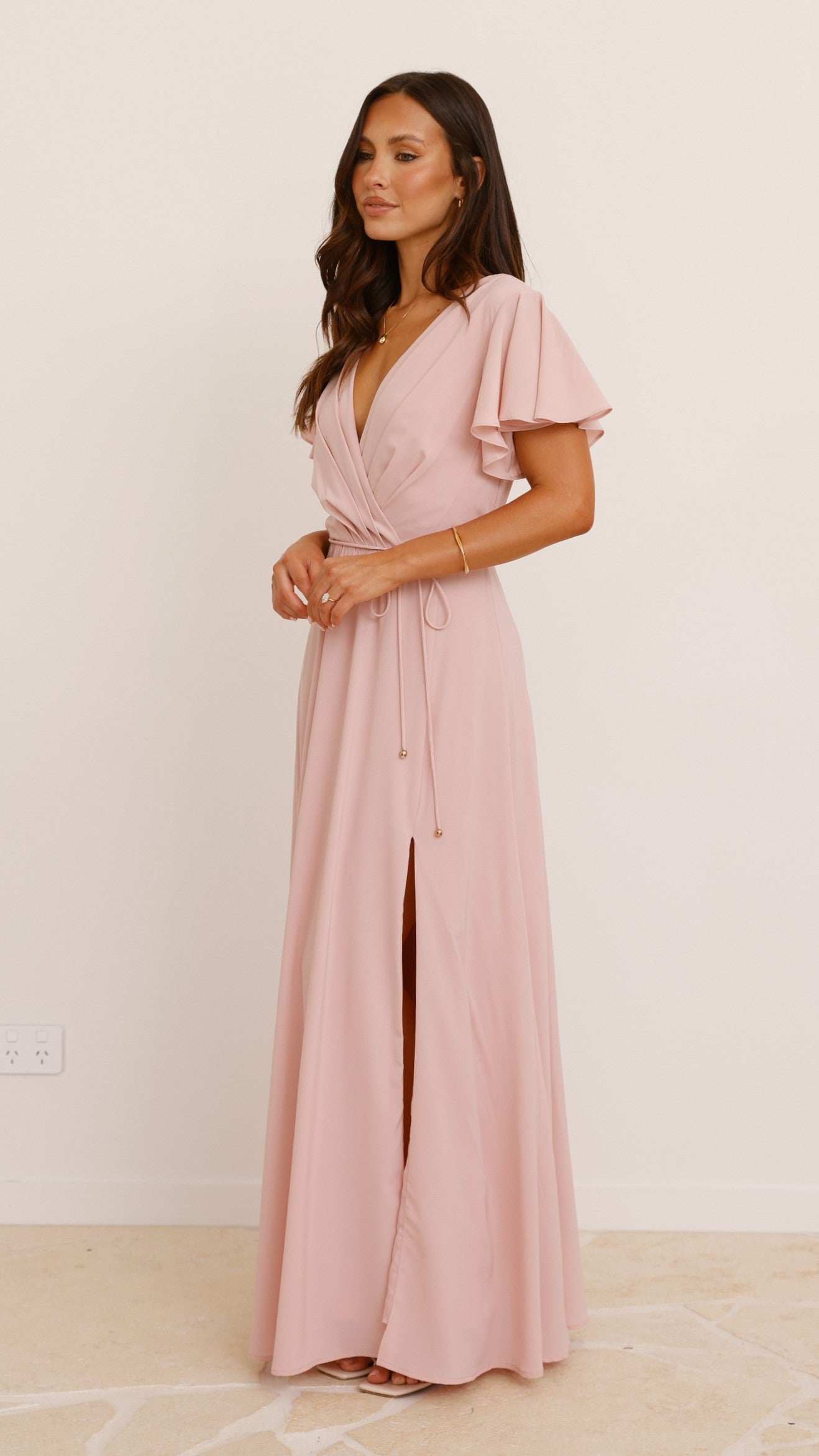 Charlize Maxi Dress - Dusty Pink