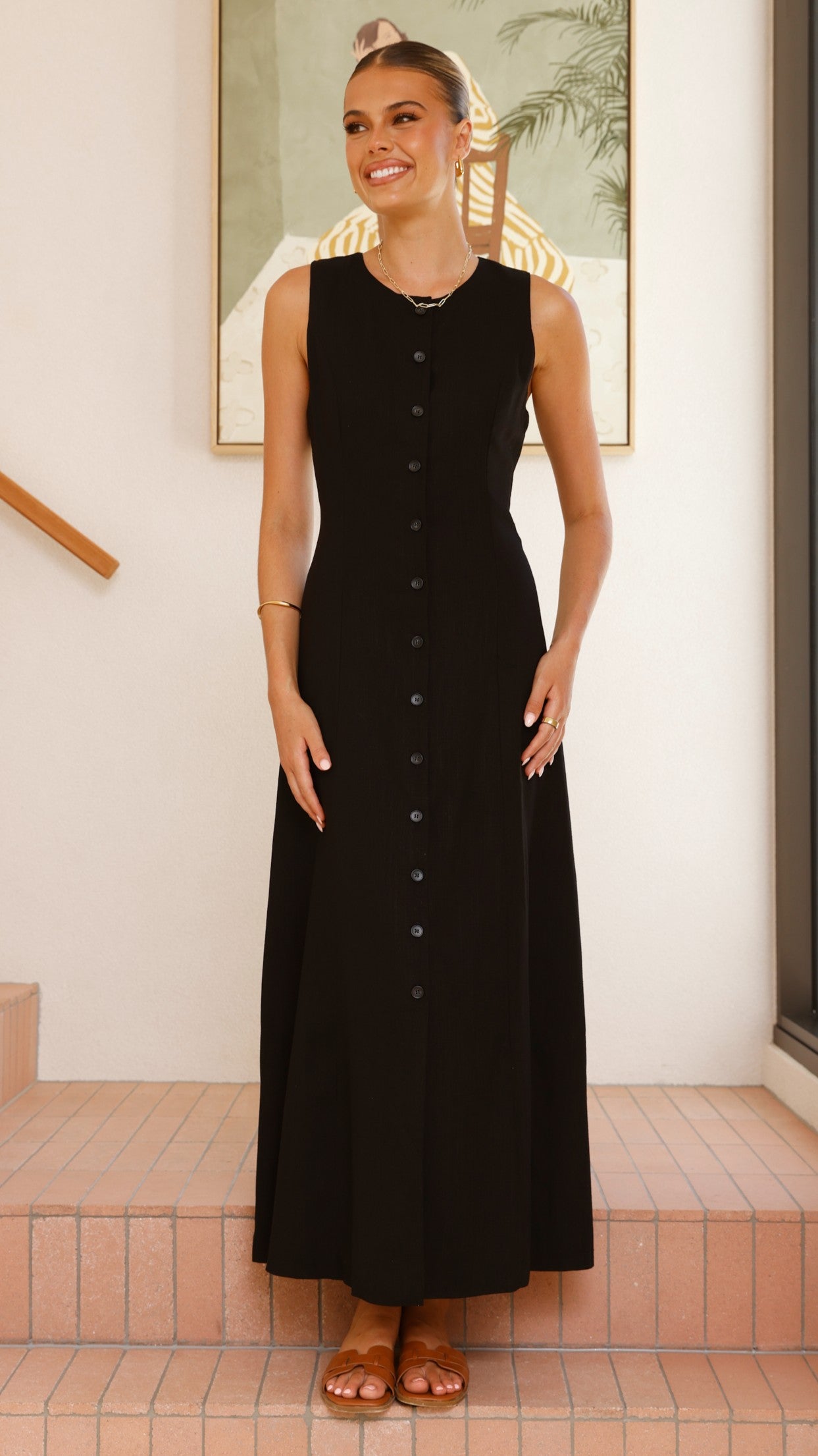 Lina Maxi Dress - Black