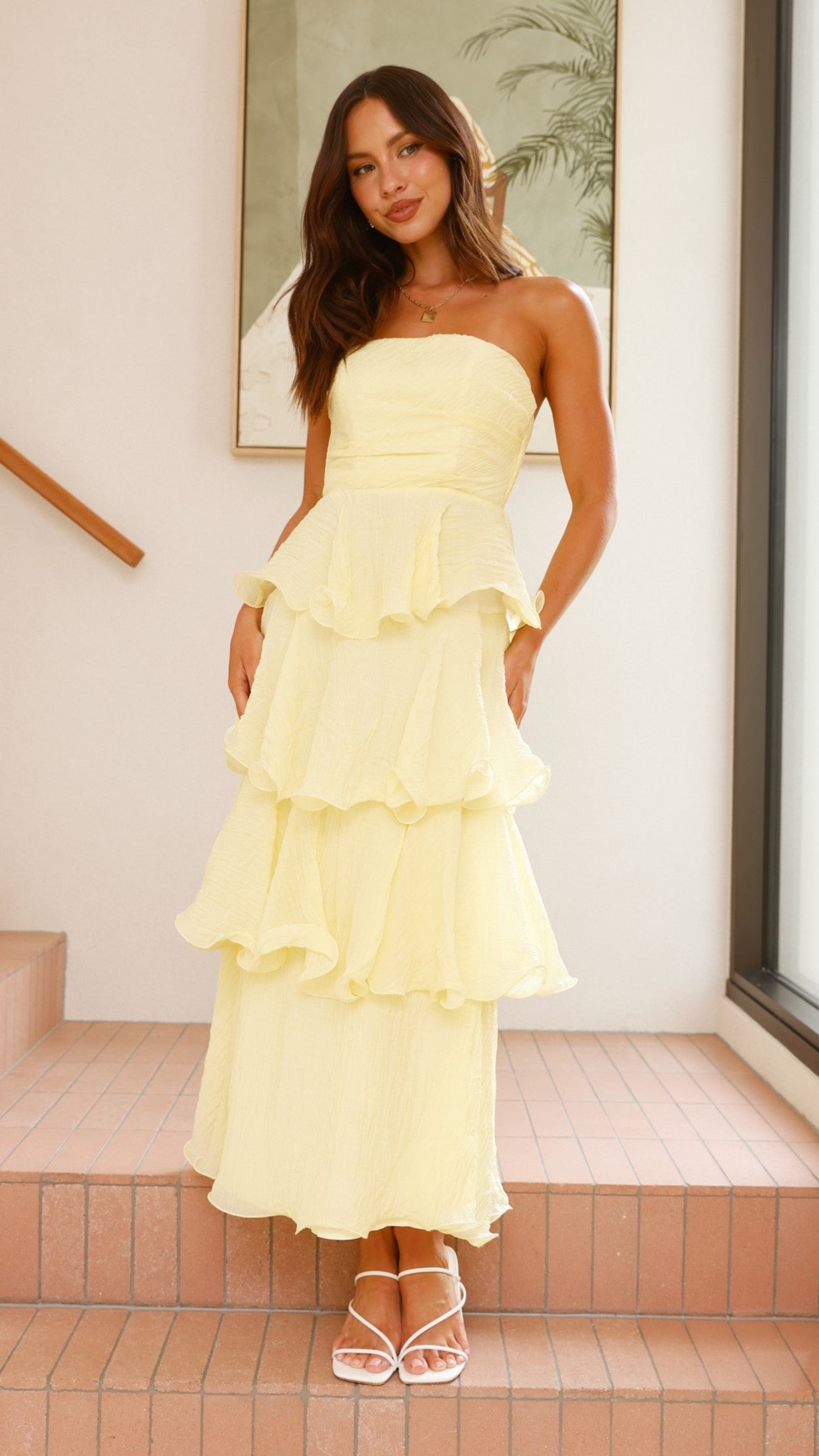 Lanica Maxi Dress - Yellow