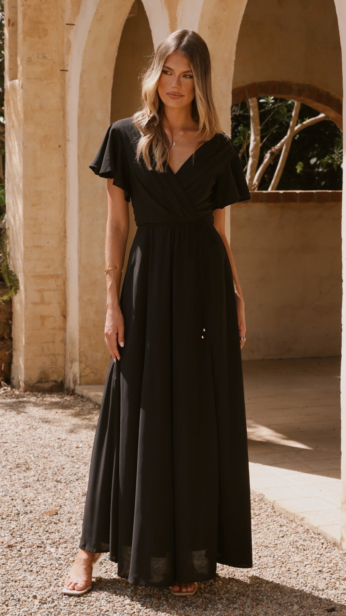 Charlize Maxi Dress - Black