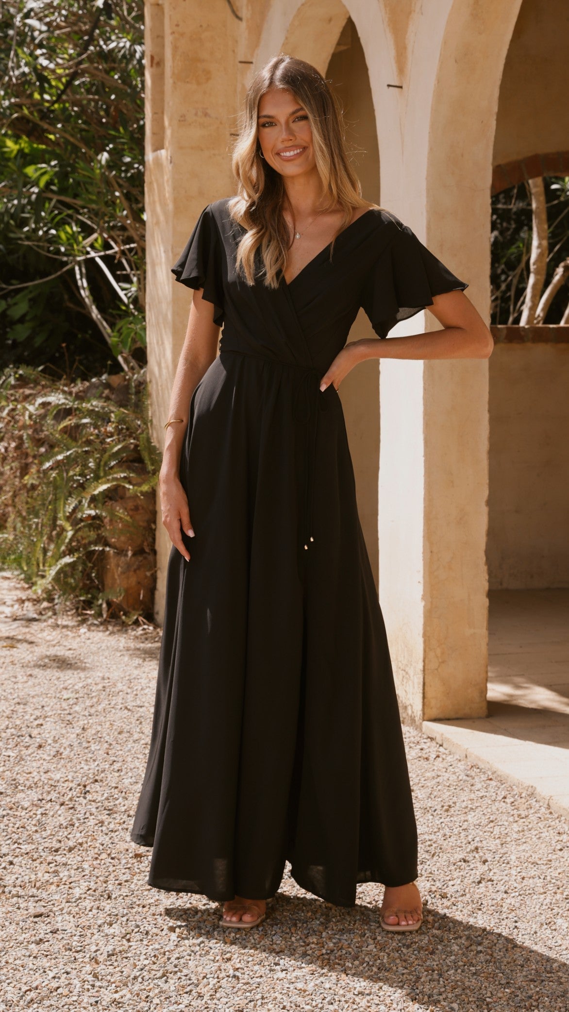 Charlize Maxi Dress - Black