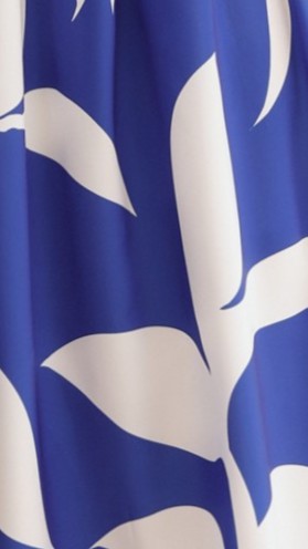 Hadas Maxi Dress - Cobalt/White Print