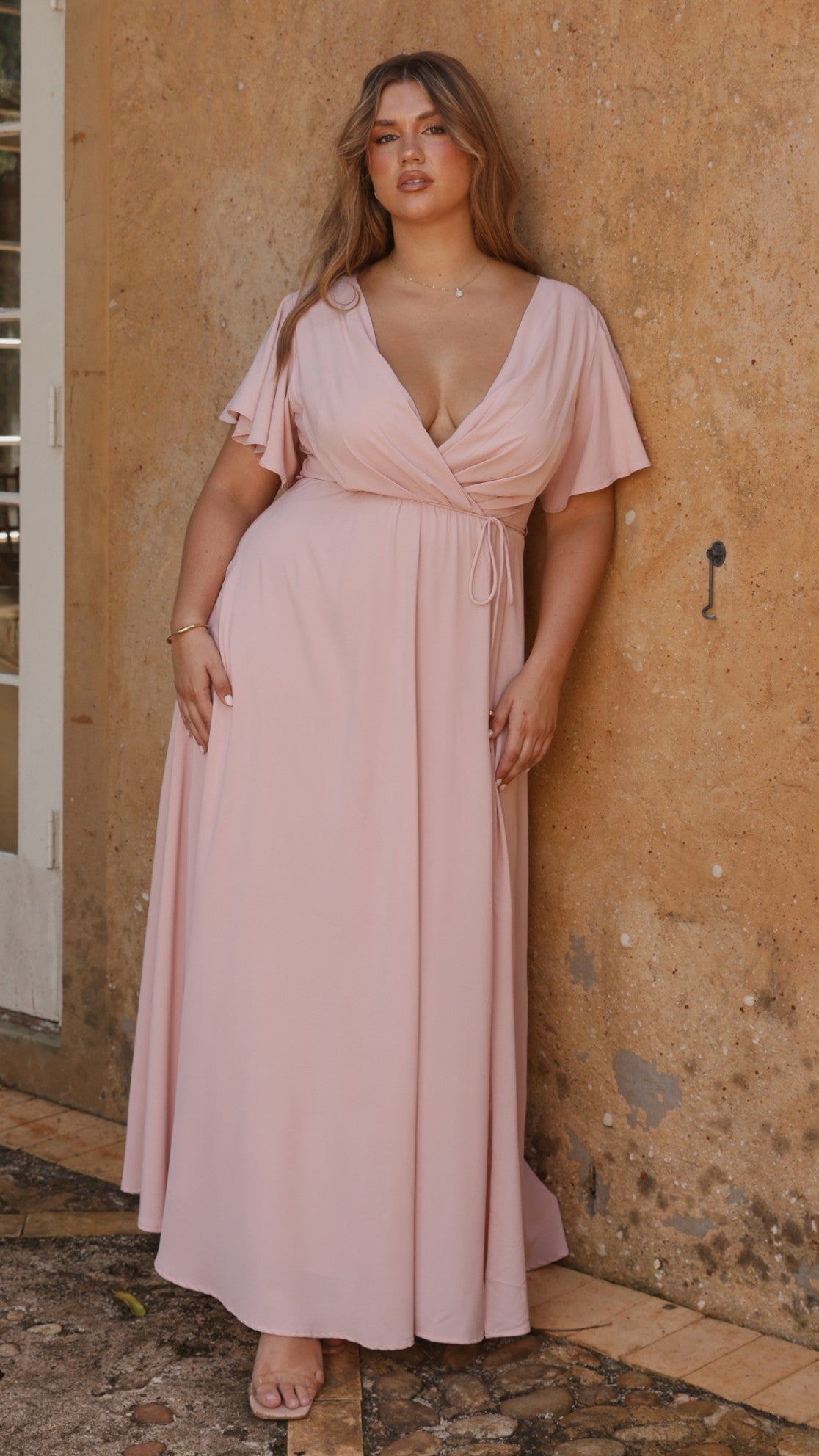 Charlize Maxi Dress - Dusty Pink