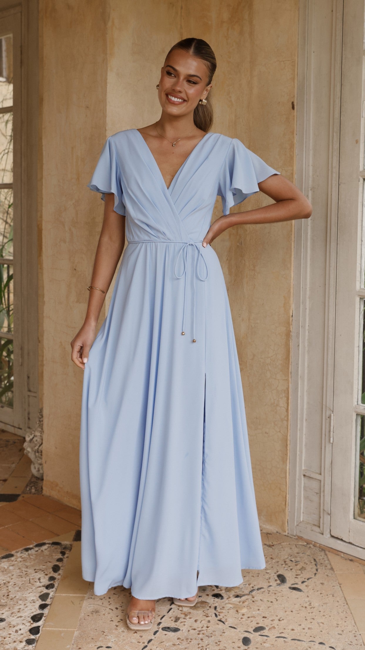 Charlize Maxi Dress - Blue
