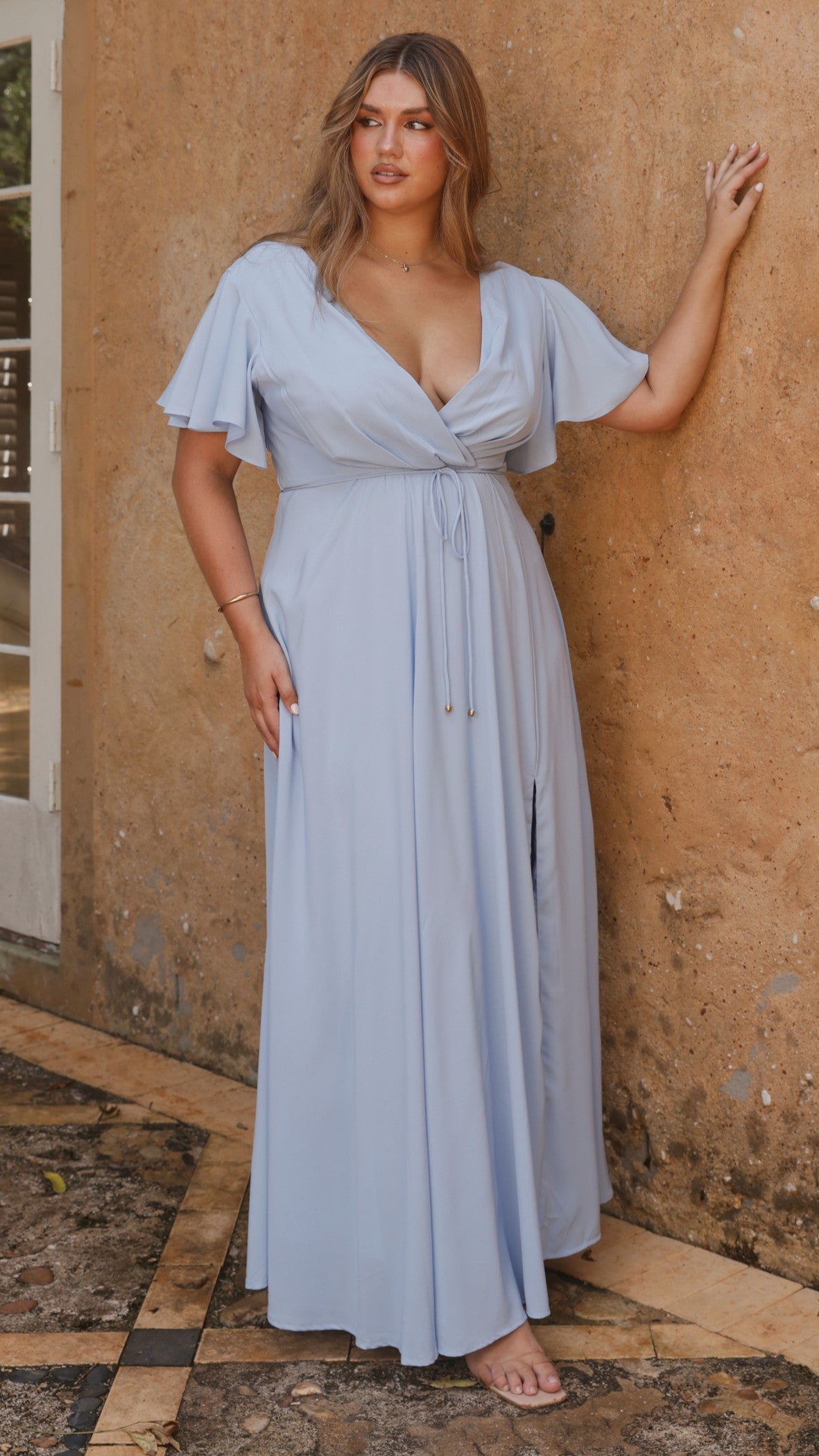 Charlize Maxi Dress - Blue