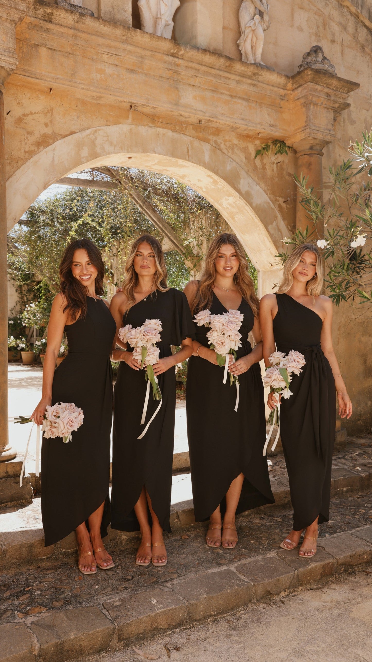 Genevieve Boat Neck Maxi Dress - Black