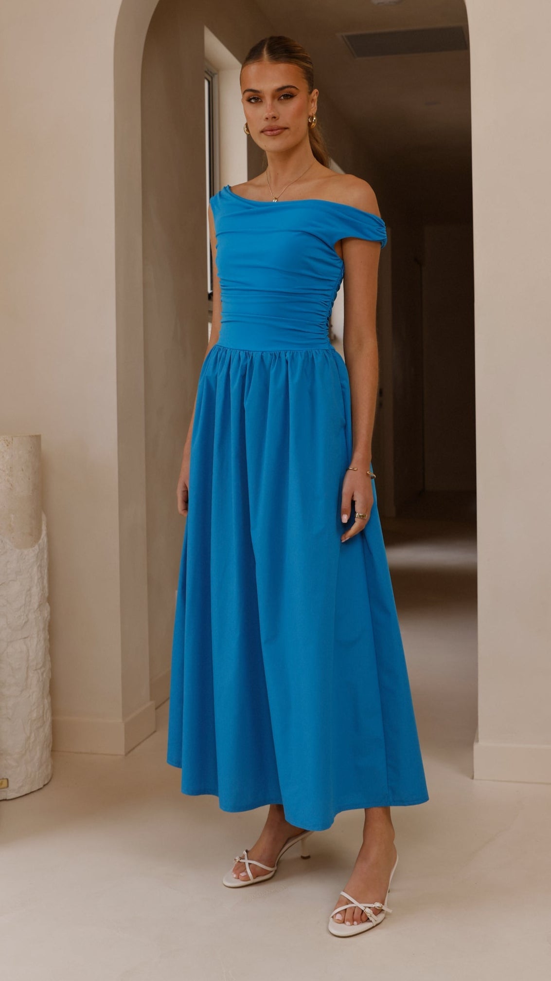 Immy Midi Dress - Blue