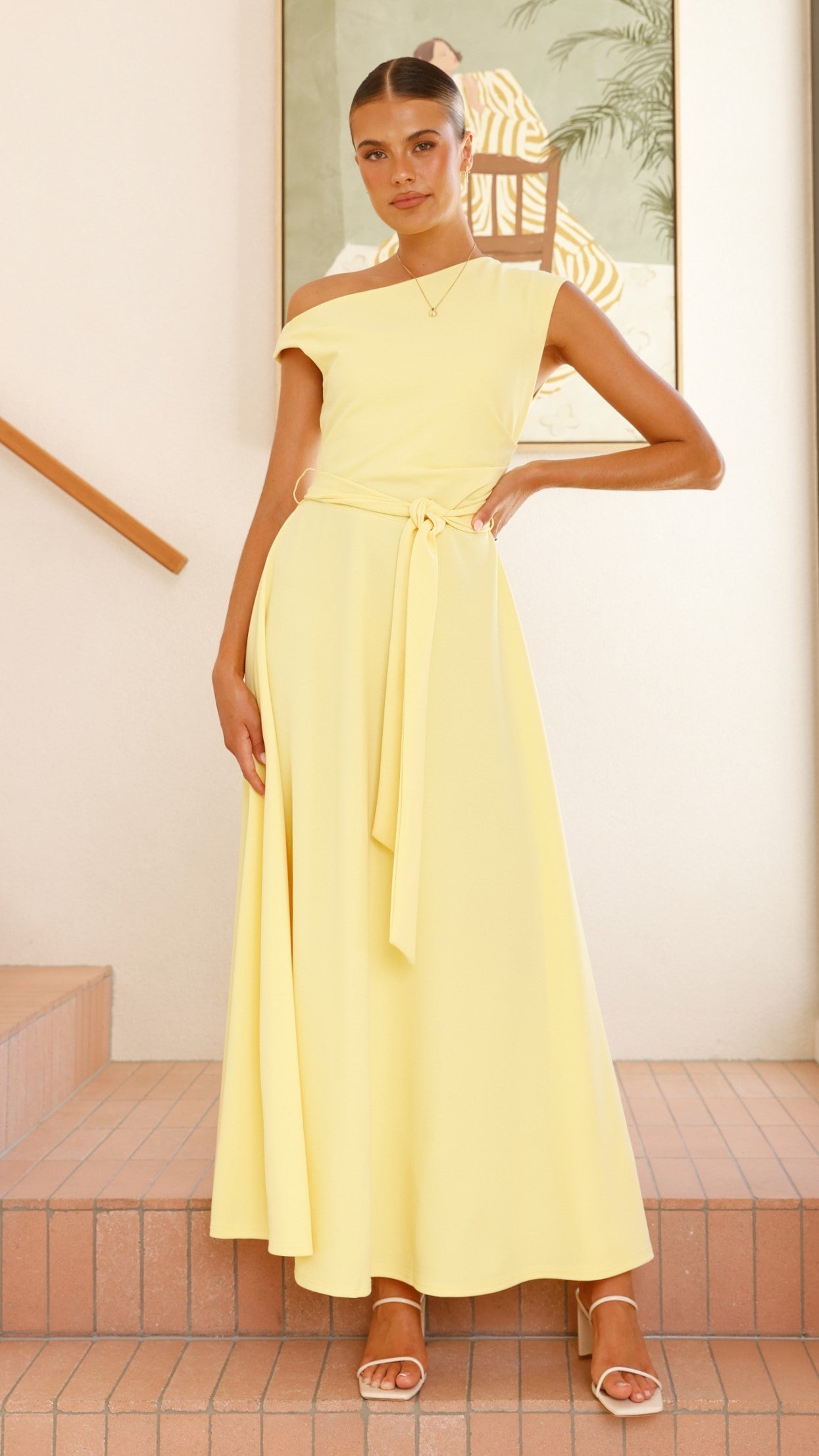 Gemma Maxi Dress - Baby Yellow
