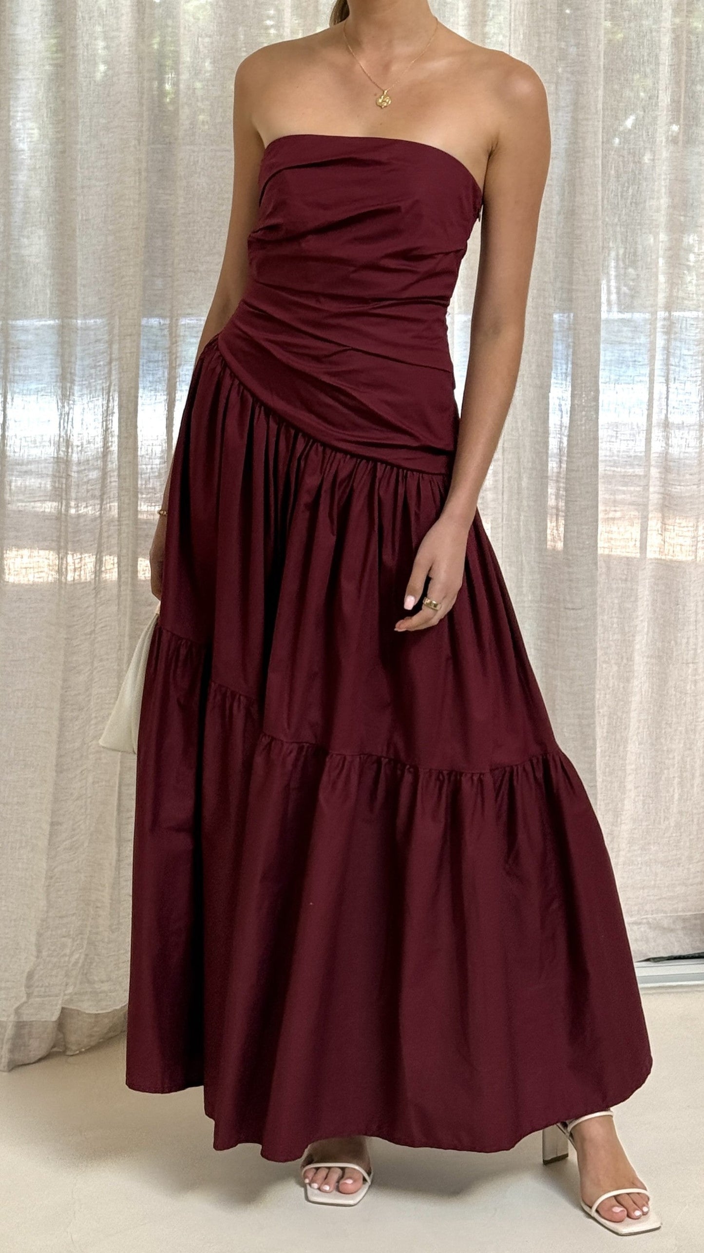 Lola Maxi Dress - Burgundy