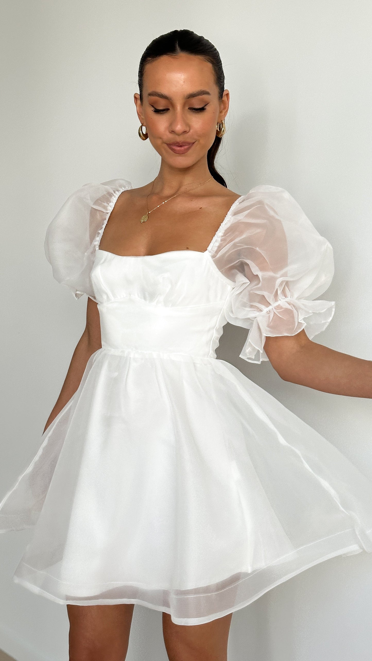 Lakeithia Mini Dress - White