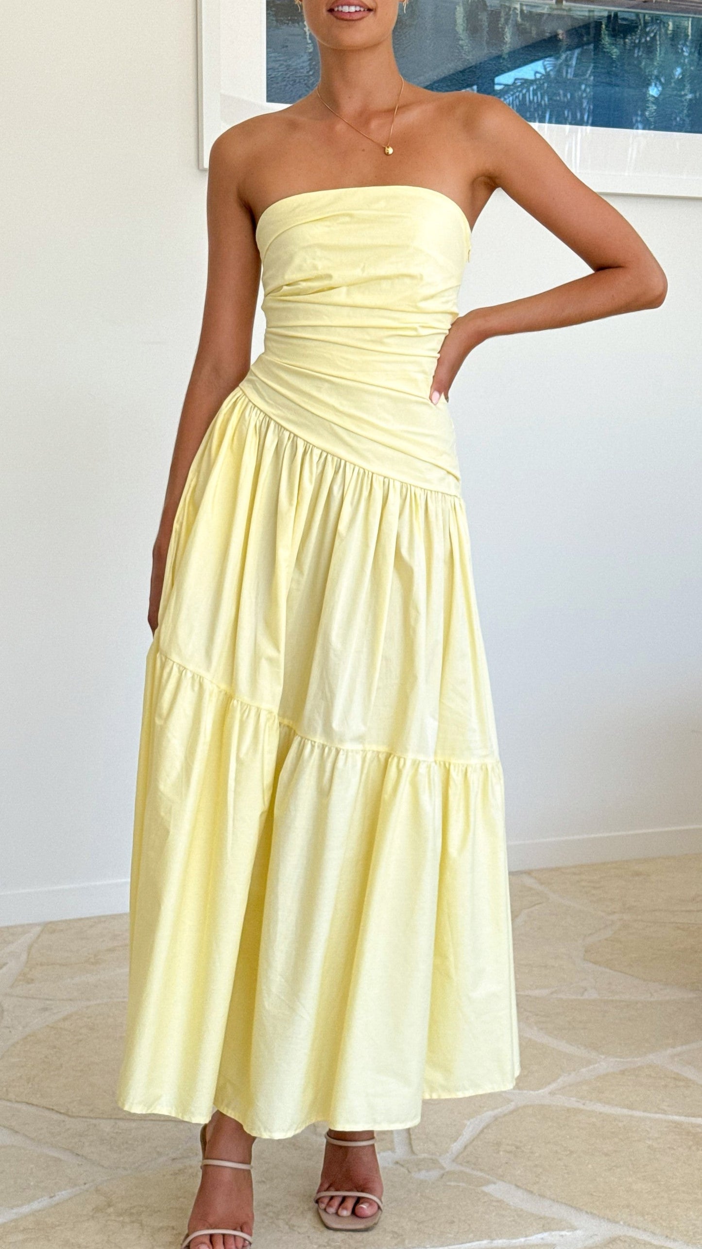 Lola Maxi Dress - Yellow