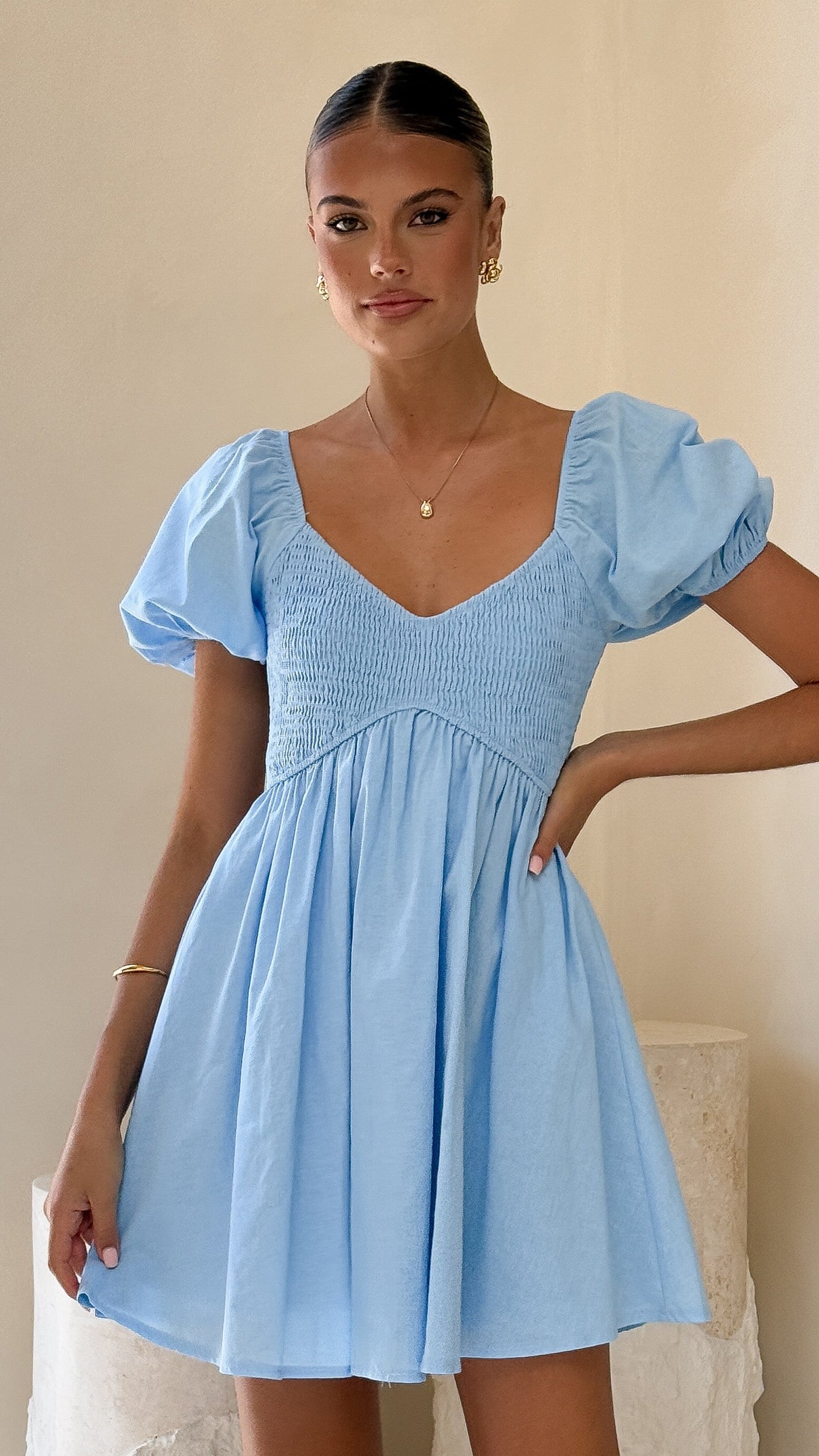 Sahirah Mini Dress - Blue