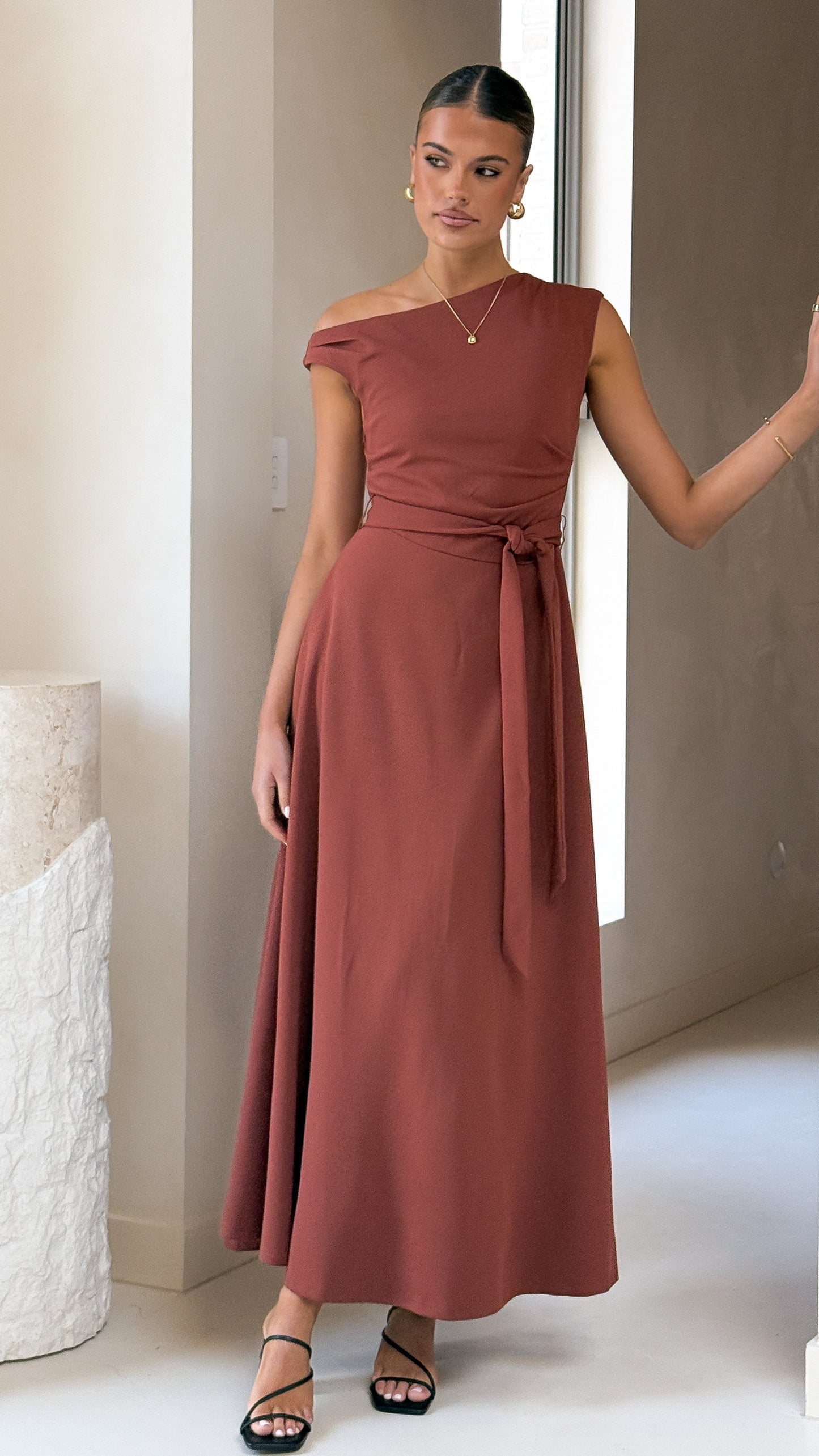 Gemma Maxi Dress - Brown