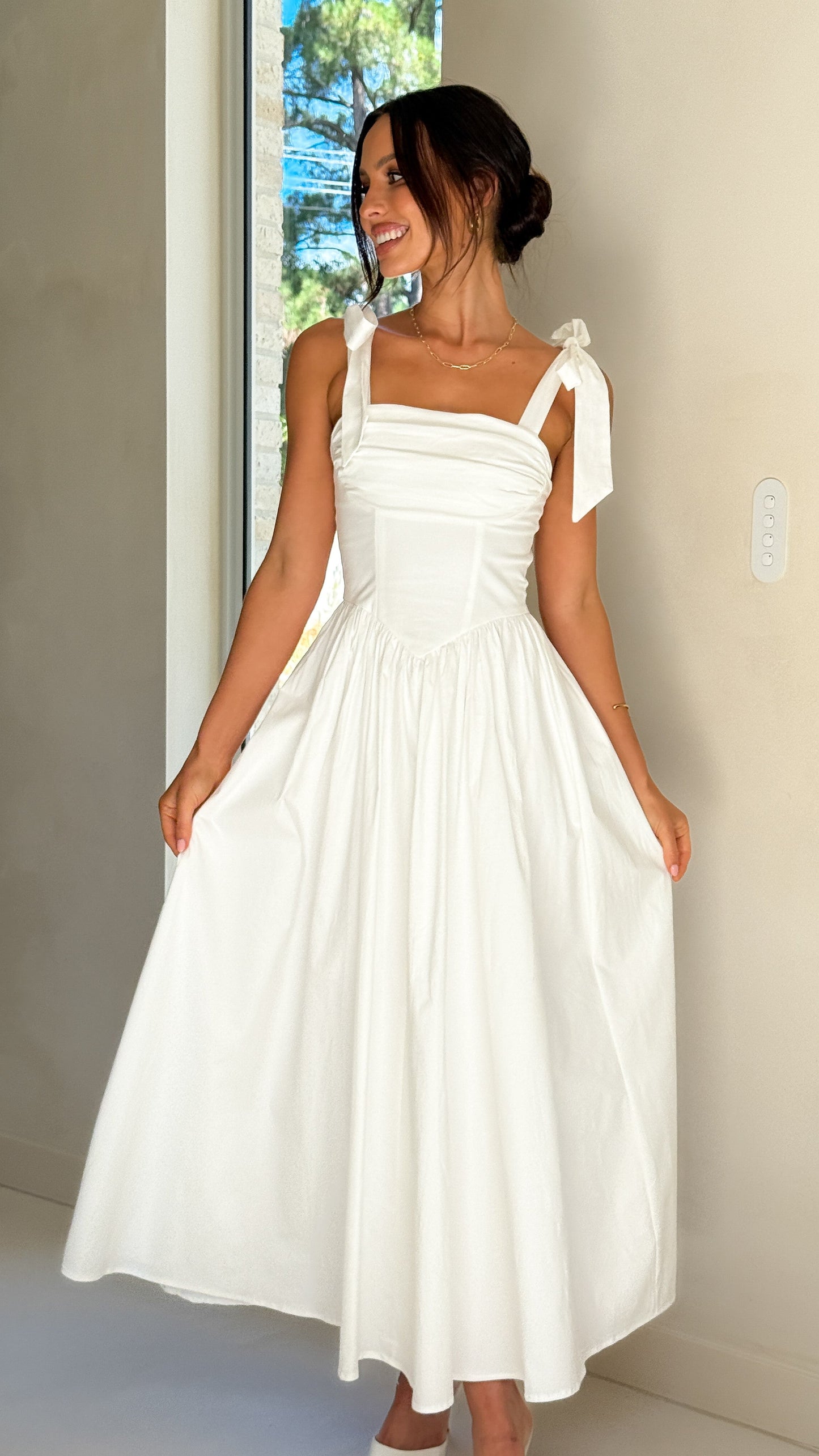 Haisley Maxi Dress - White