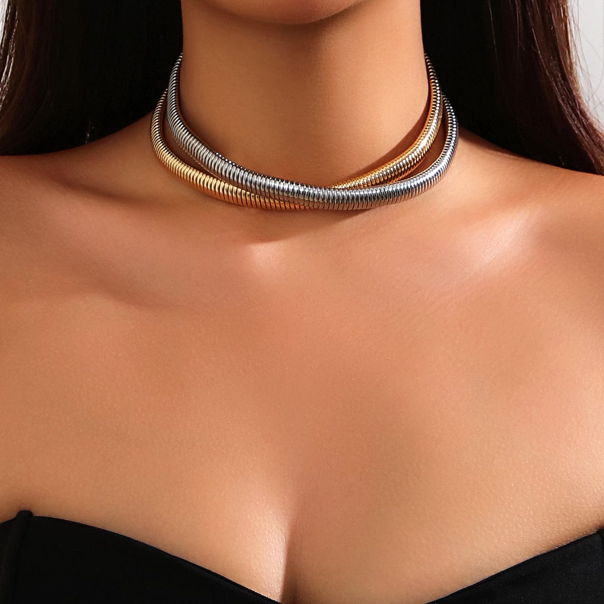 Geometric Intermeshing Collar Choker