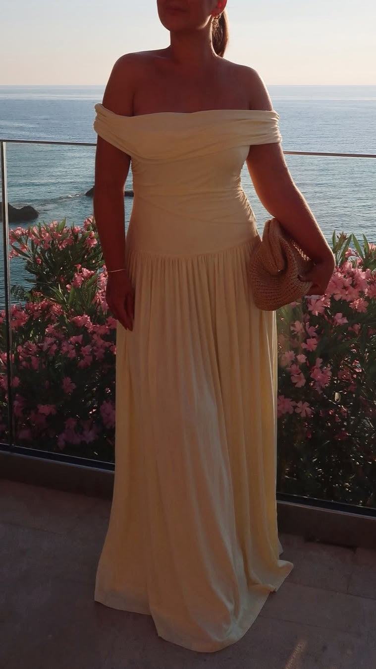 Manalla Maxi Dress - Lemon