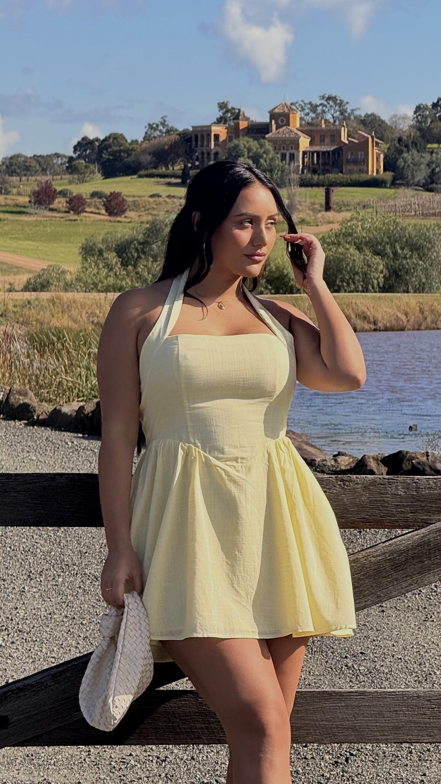 Peyton Mini Dress - Yellow